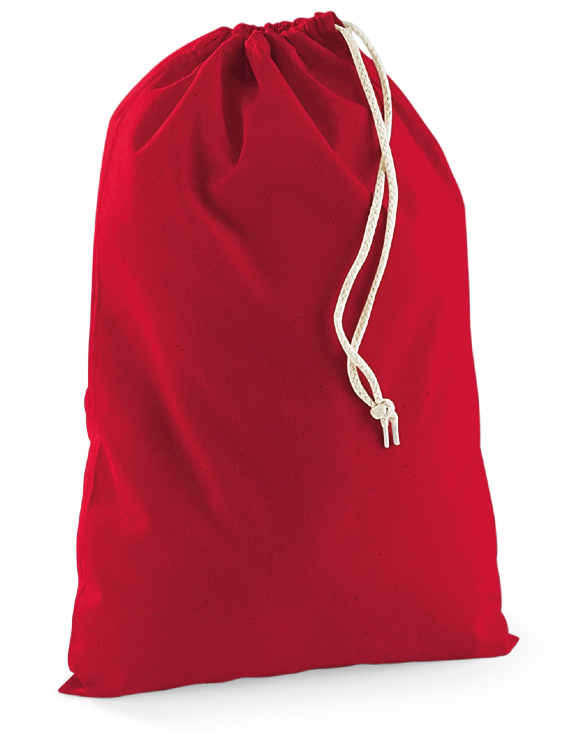 W115 Classic Red Cotton Stuff Bag