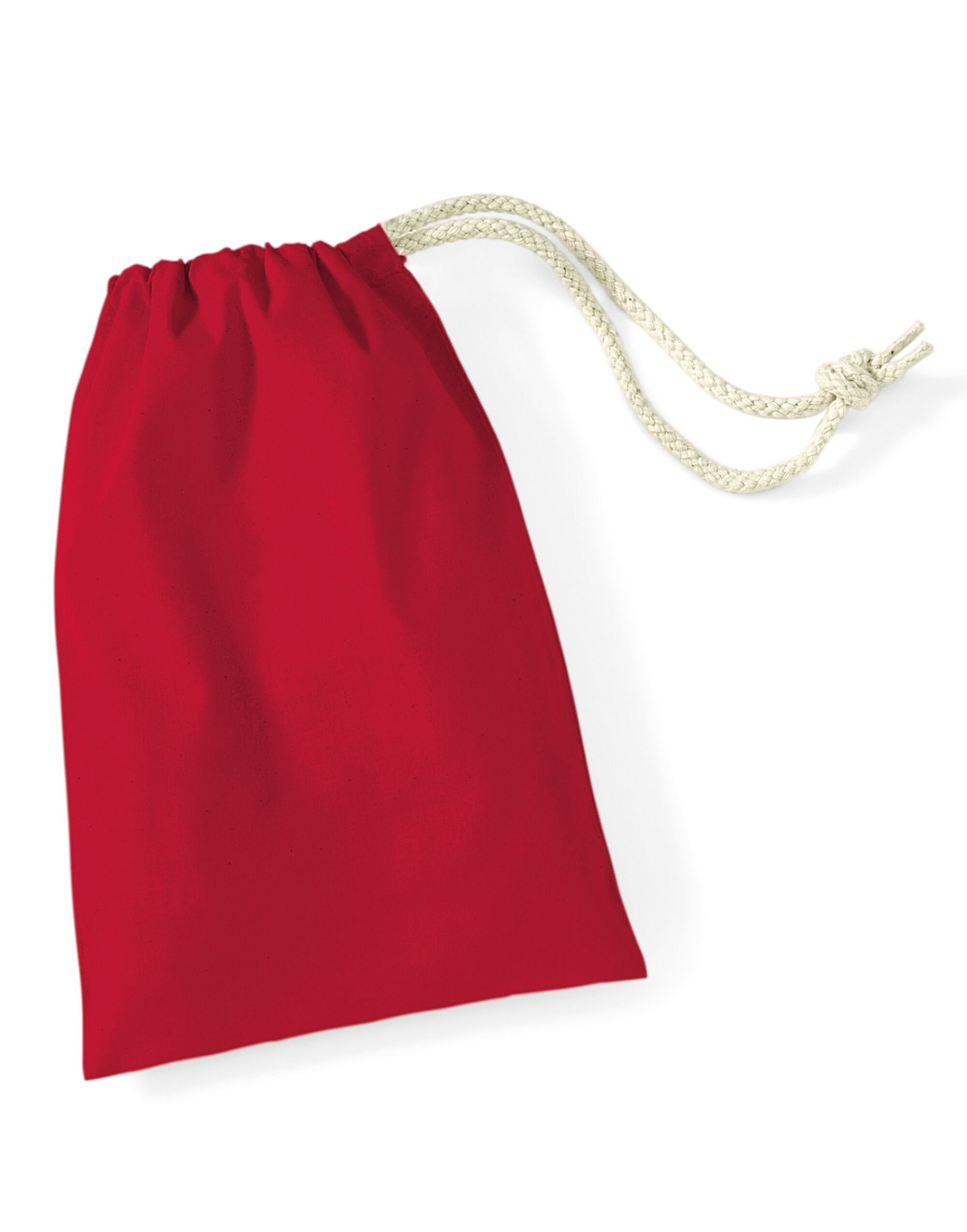 W115 Classic Red Cotton Stuff Bag