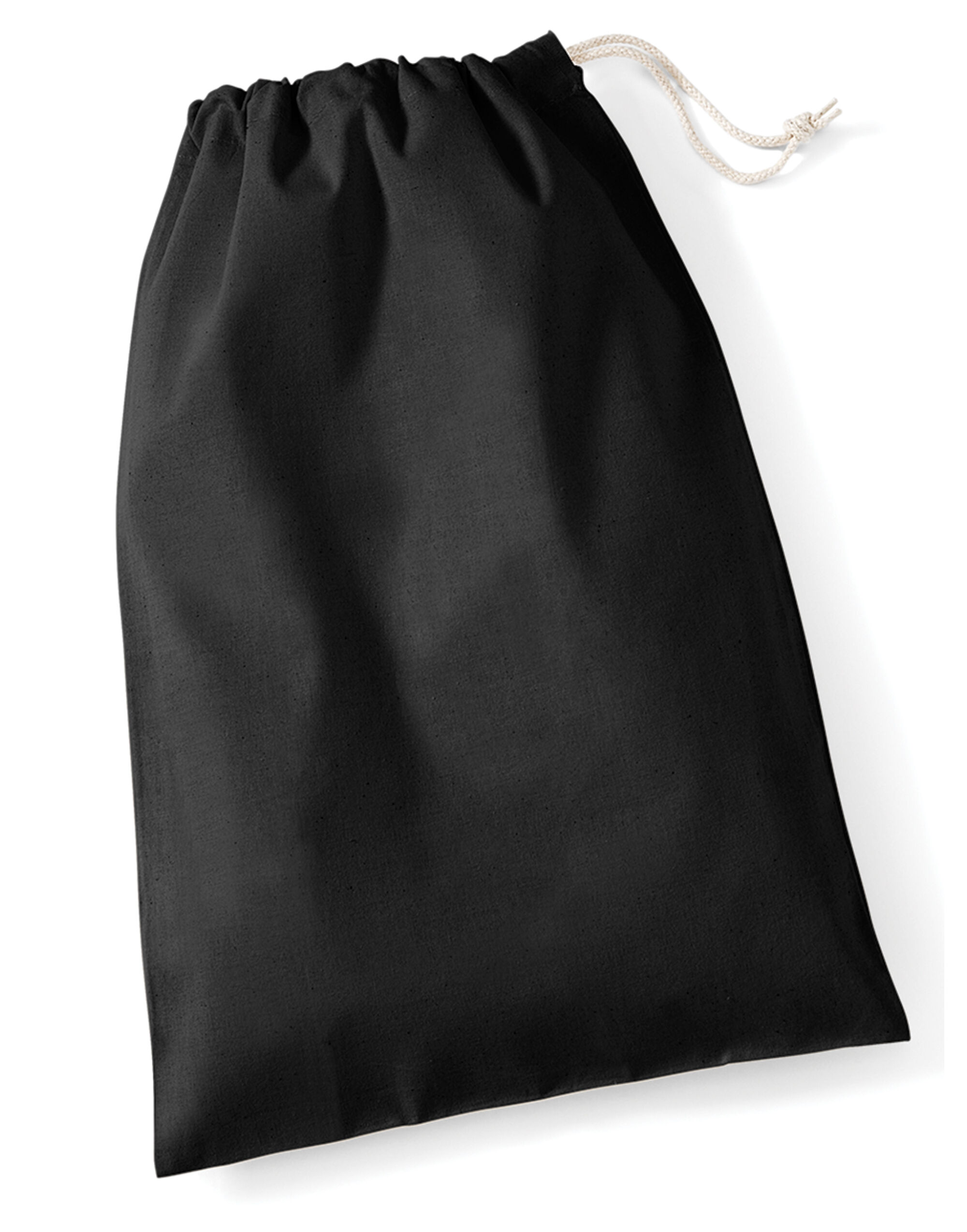 W115 Cotton Stuff Bag Black