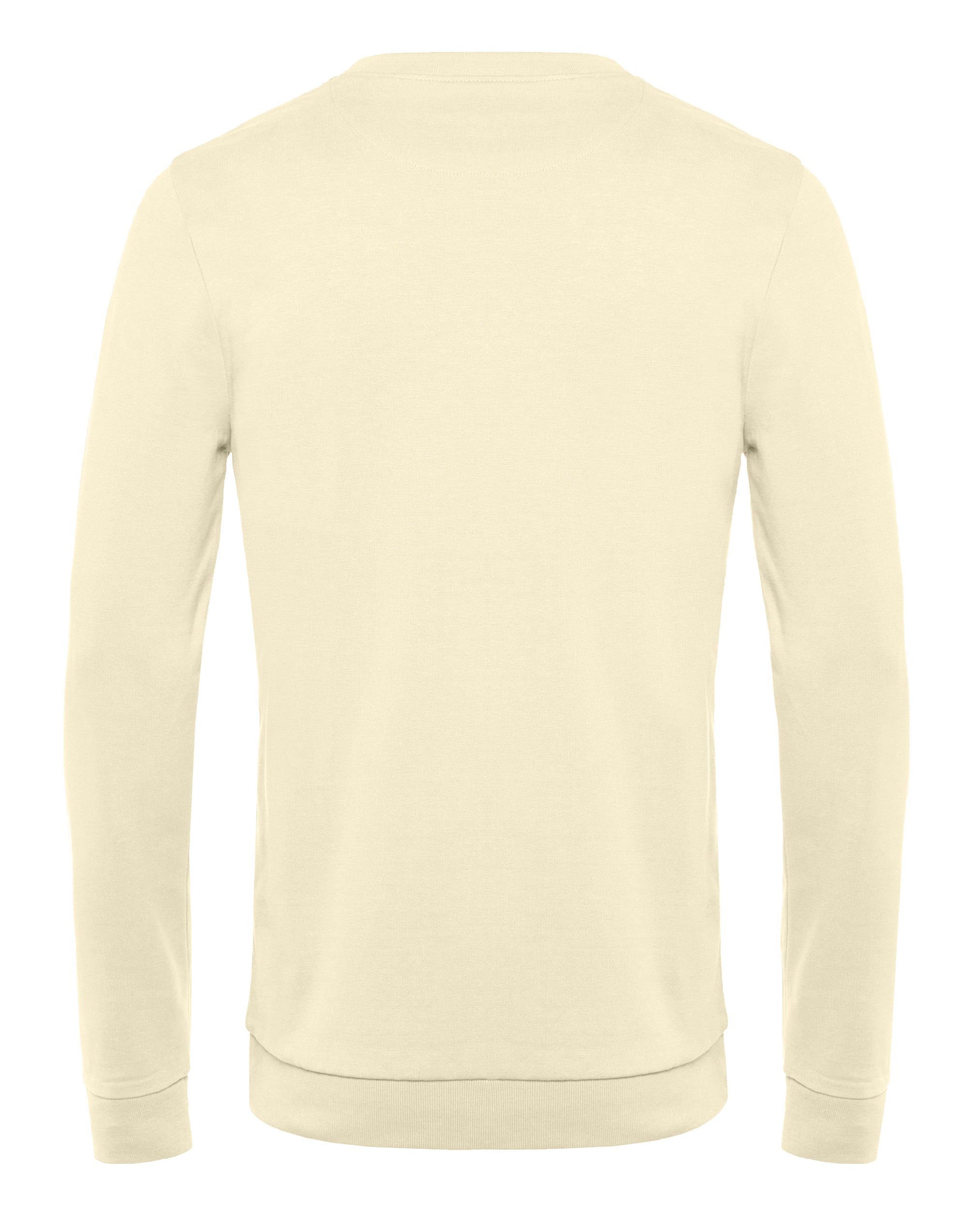 WU01W Men’s #Set In Sweatshirt Pale Yellow