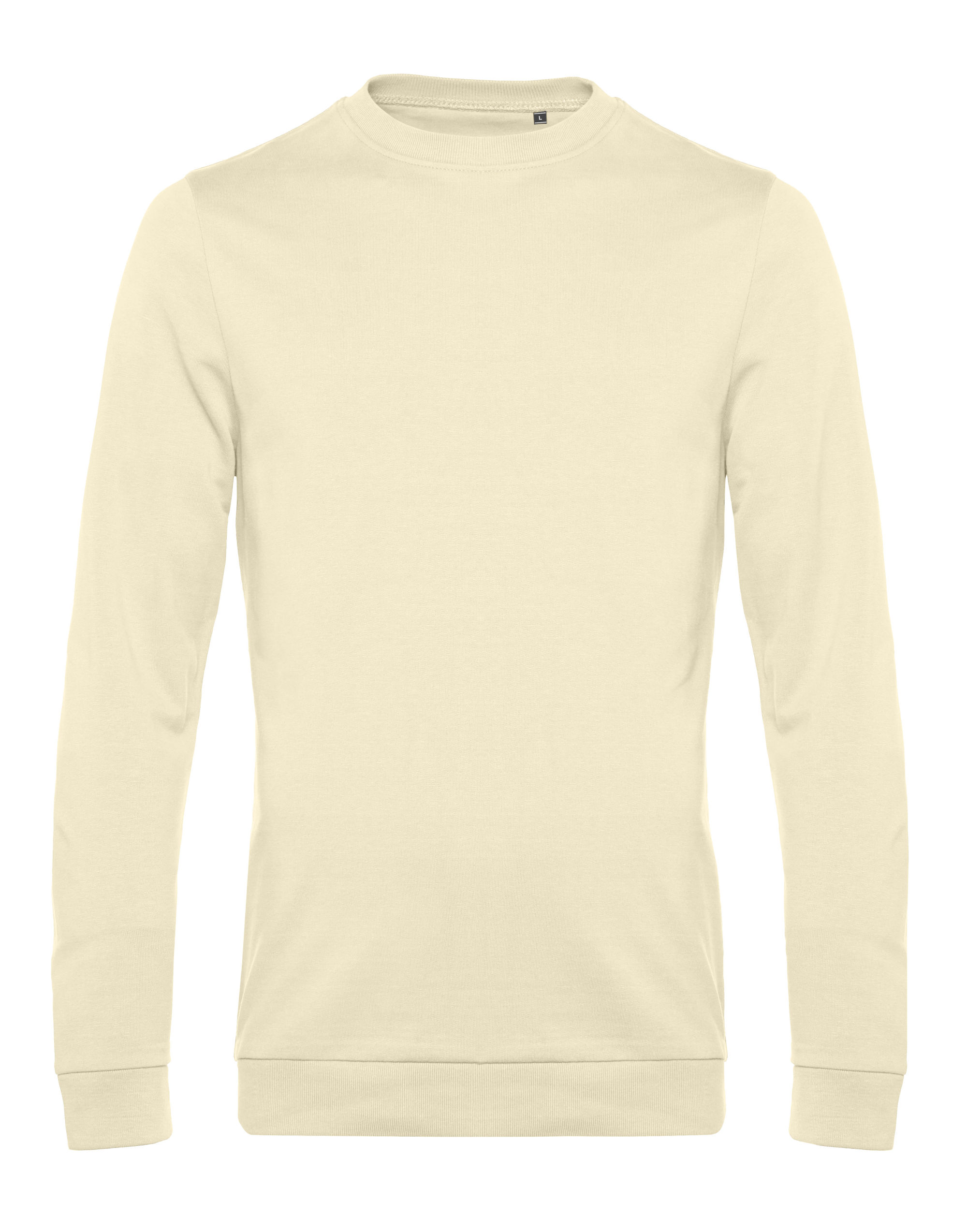 WU01W Men’s #Set In Sweatshirt Pale Yellow