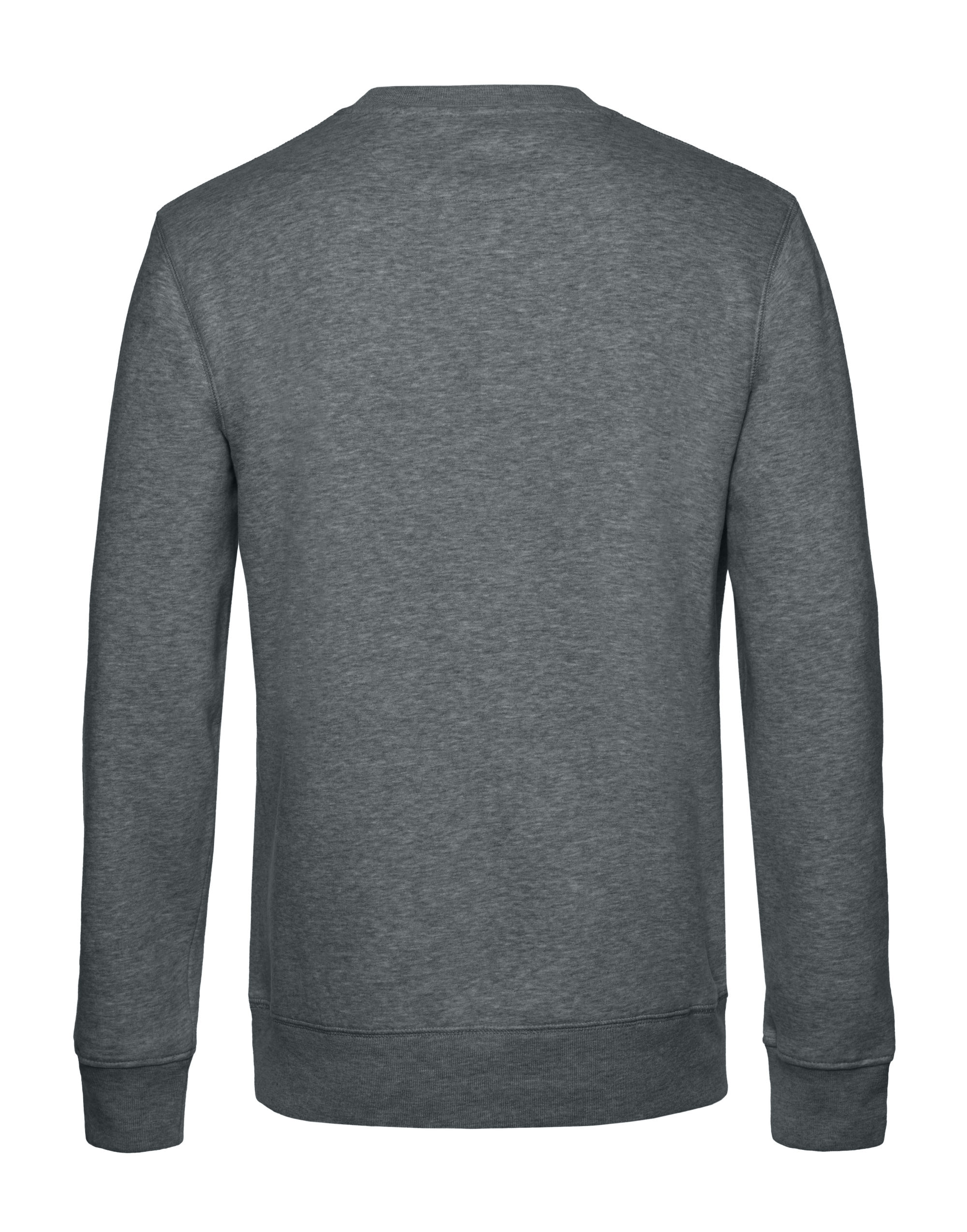 WU01K KING Crew Neck Heather Mid Grey