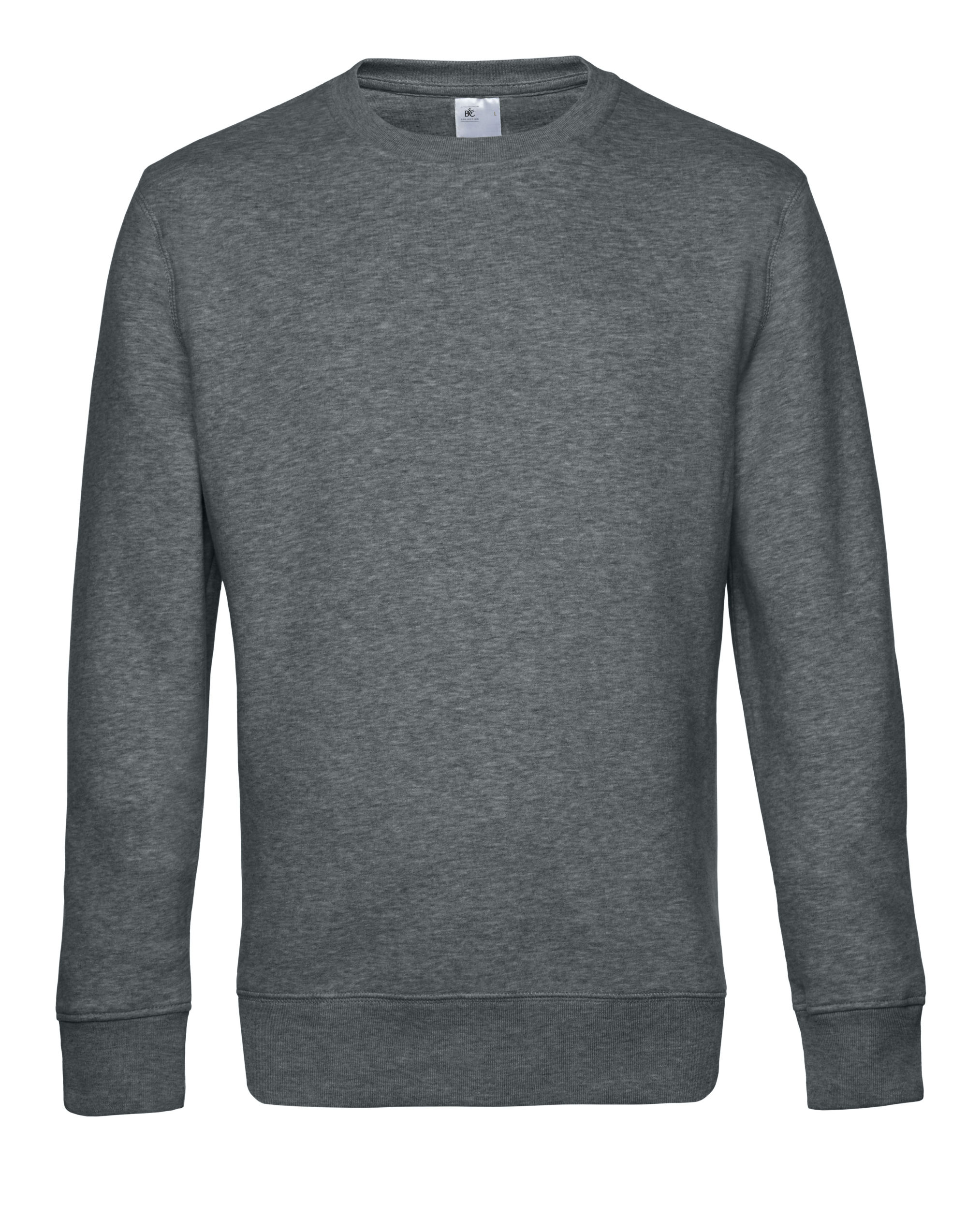 WU01K KING Crew Neck Heather Mid Grey WU01K KING Crew Neck Heather Mid Grey