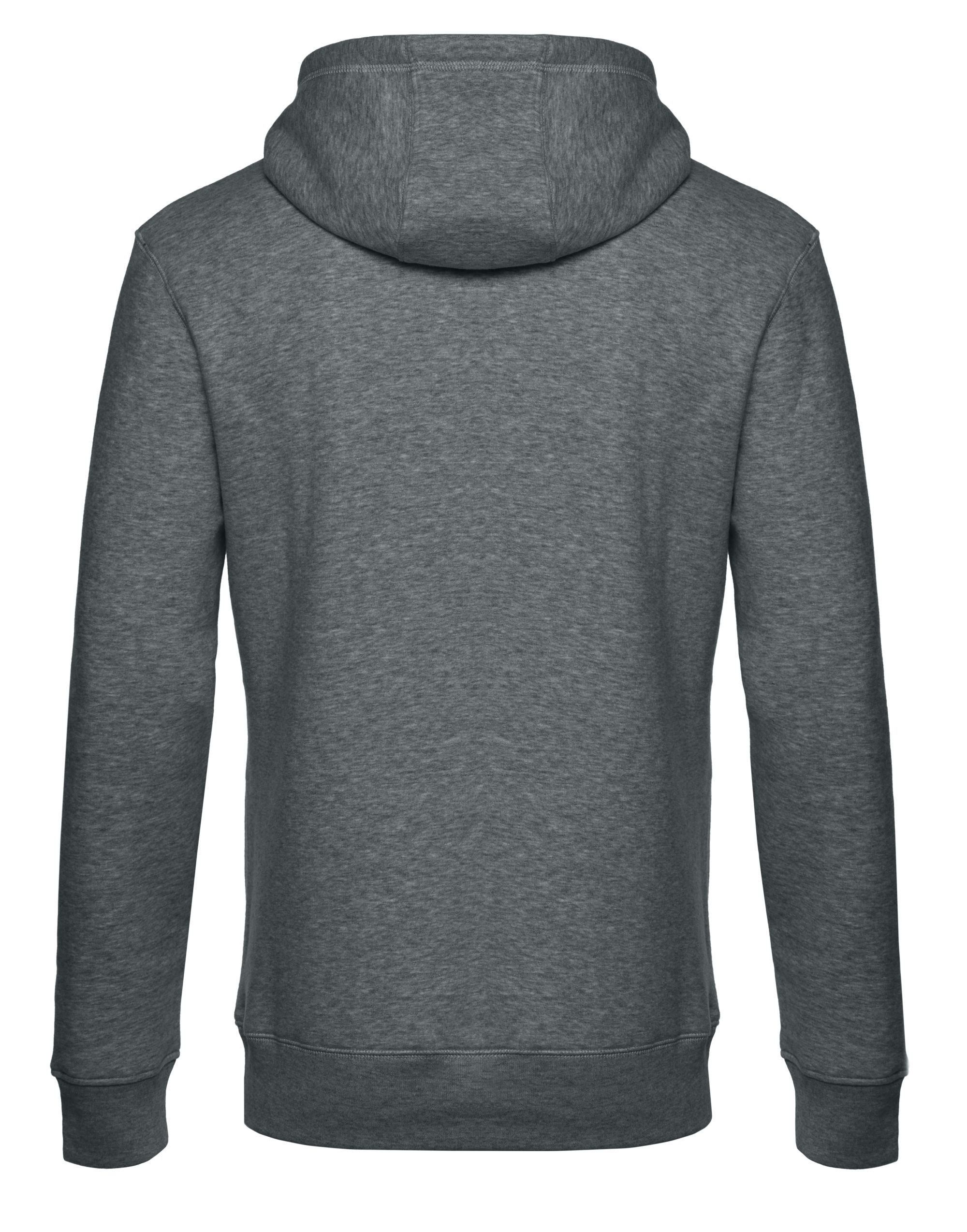 WU02K KING Hooded Heather Mid Grey