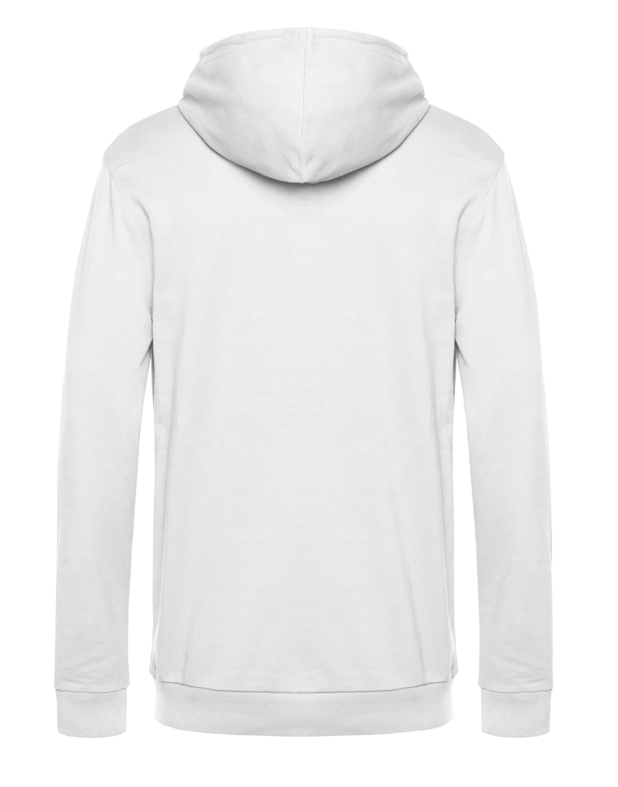 WU03W Men’s #Hooded Sweat White