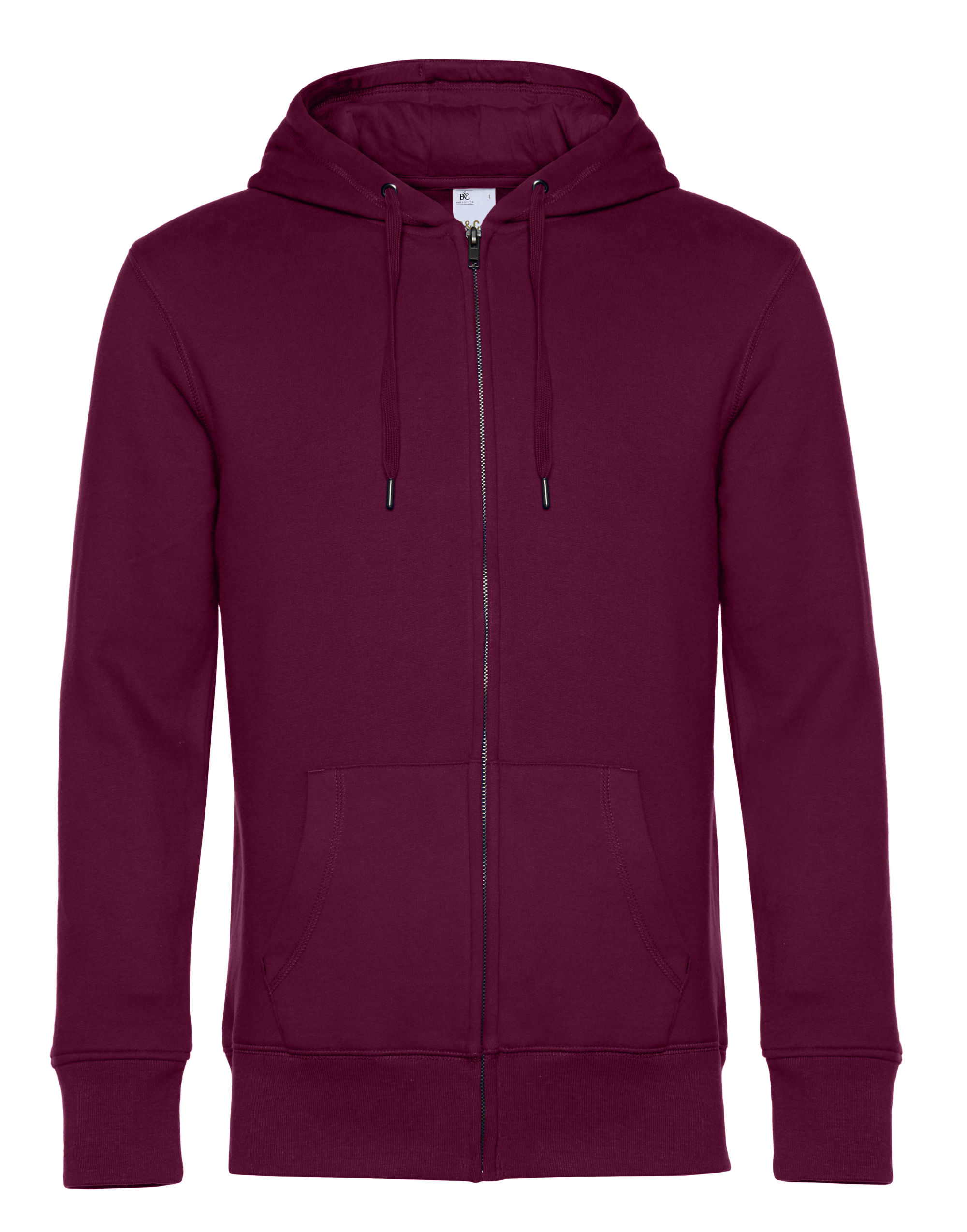 WU03K KING Zipped Hood Dark Cherry