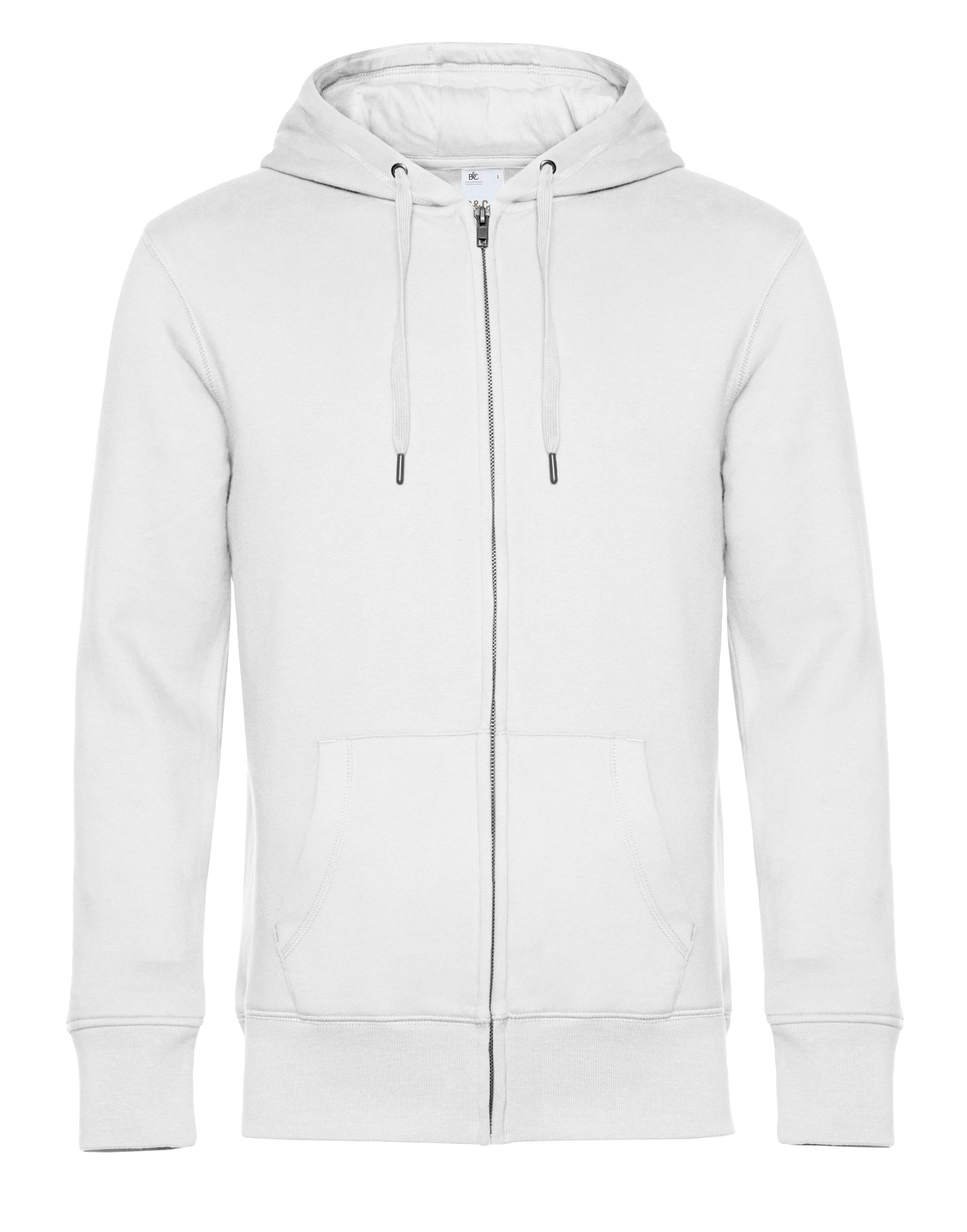 WU03K KING Zipped Hood White WU03K KING Zipped Hood White