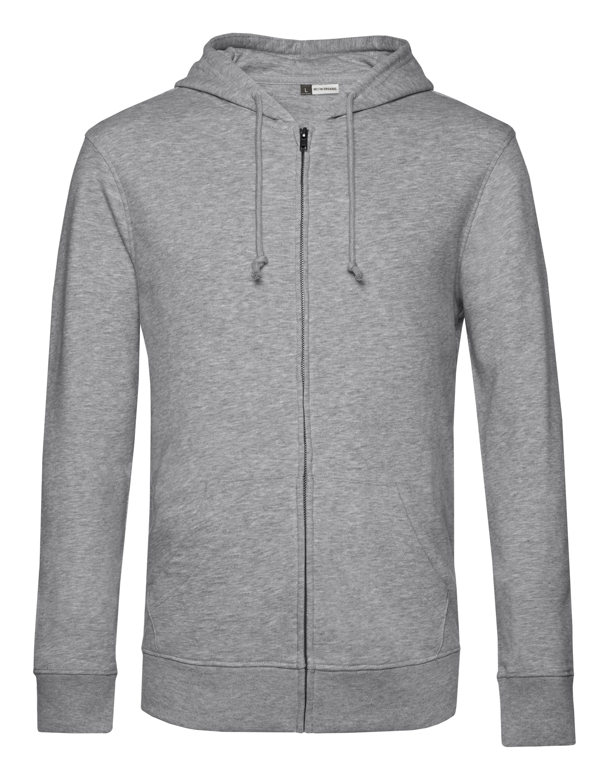 WU35B Inspire Zipped Hood Heather Grey WU35B Inspire Zipped Hood Heather Grey