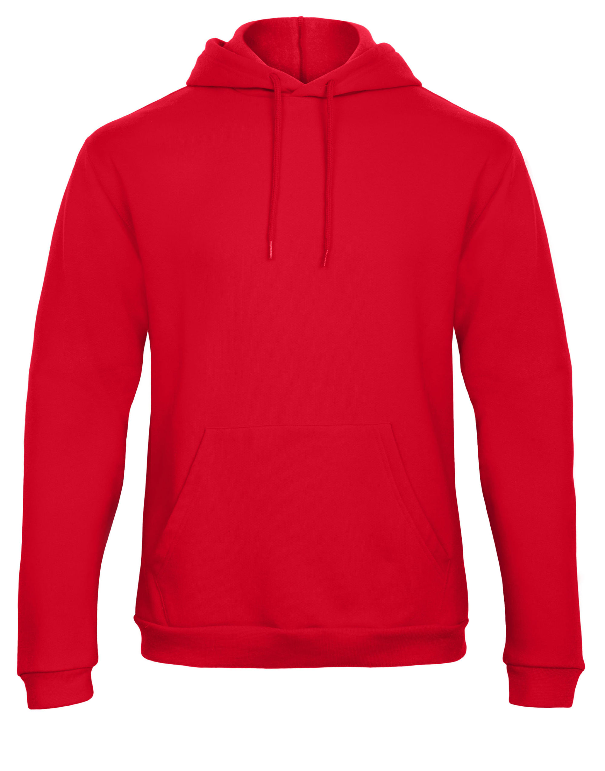 WUI24 Unisex ID.203 50/50 Hooded Sweatshirt Red WUI24 Unisex ID.203 50/50 Hooded Sweatshirt Red