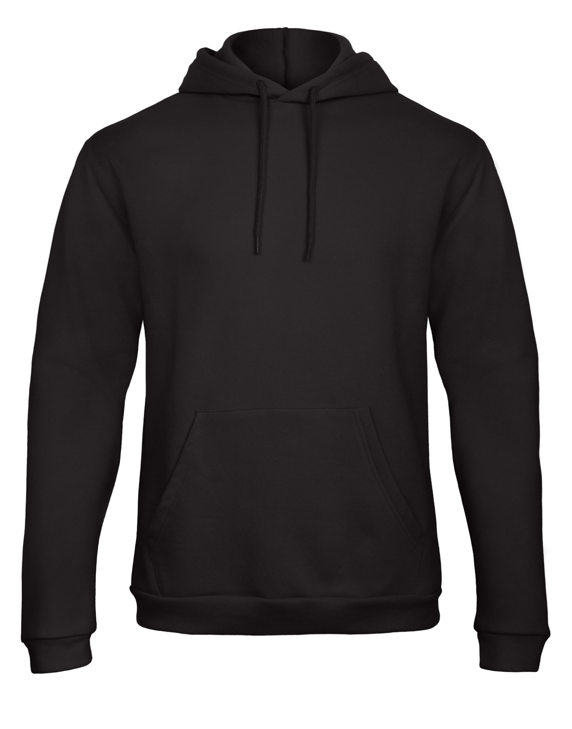 Black Unisex ID.203 50/50 Hooded Sweatshirt Black Unisex ID.203 50/50 Hooded Sweatshirt