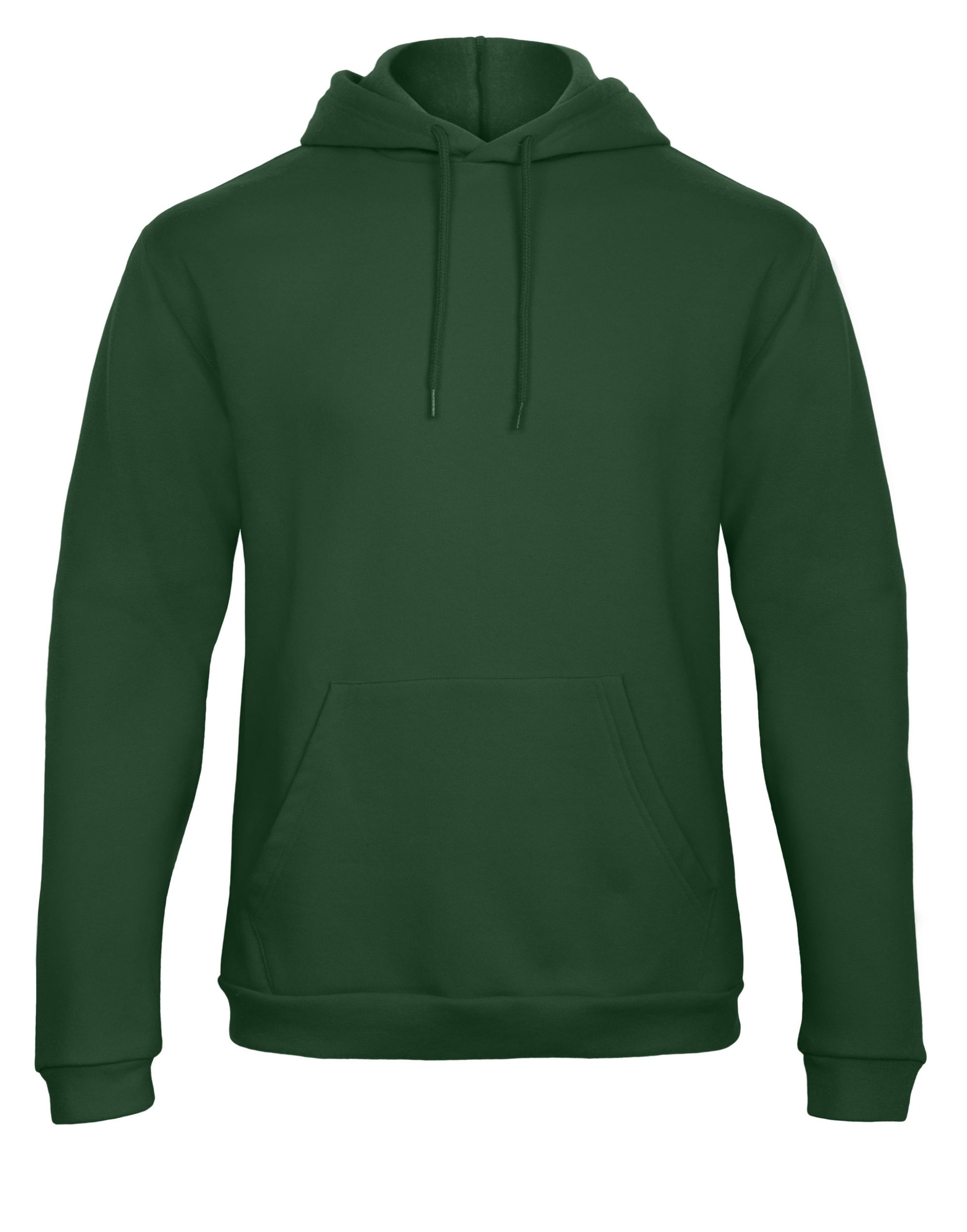 WUI24 Unisex ID.203 50/50 Hooded Sweatshirt Bottle Green WUI24 Unisex ID.203 50/50 Hooded Sweatshirt Bottle Green