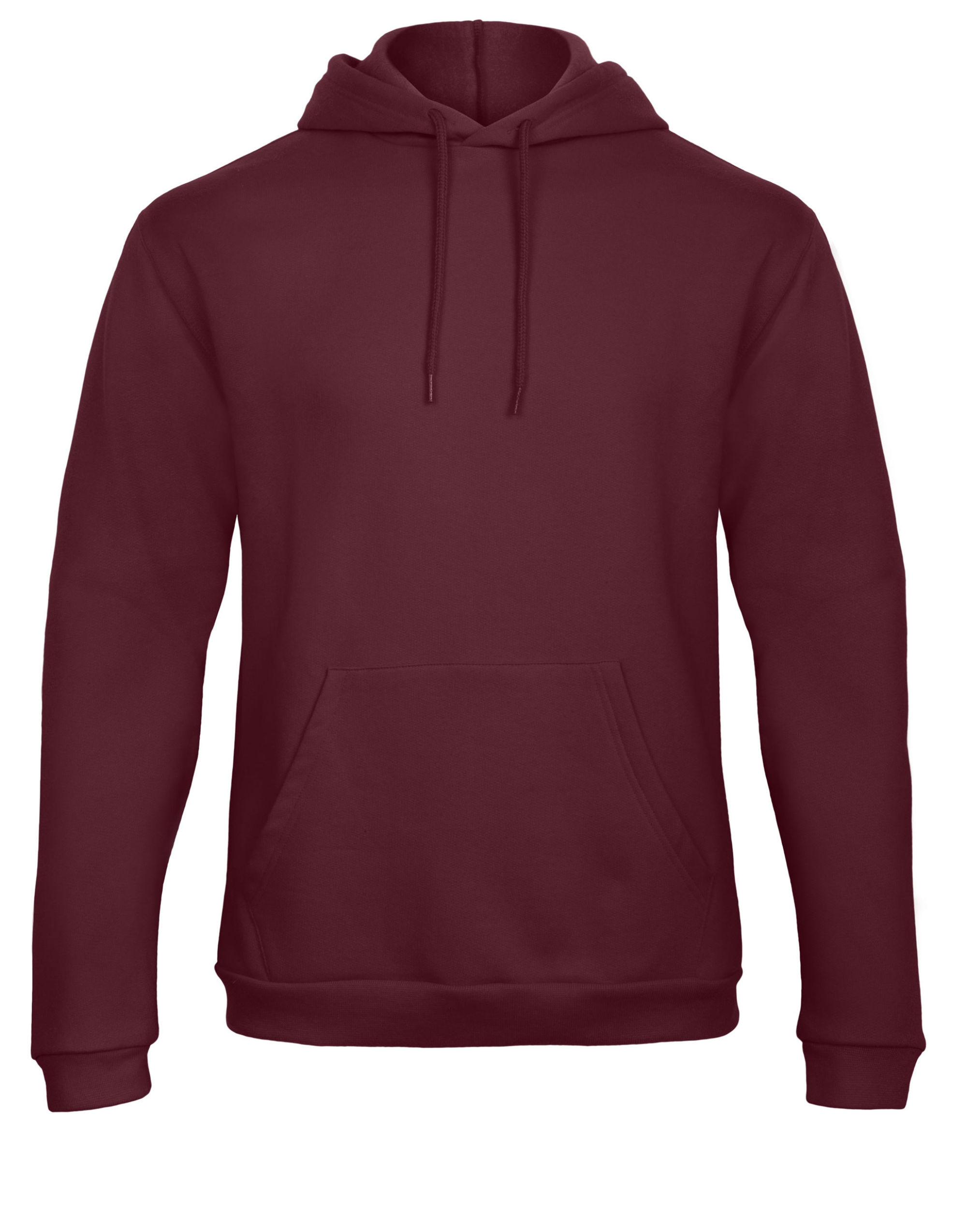 WUI24 Unisex ID.203 50/50 Hooded Sweatshirt Burgundy WUI24 Unisex ID.203 50/50 Hooded Sweatshirt Burgundy
