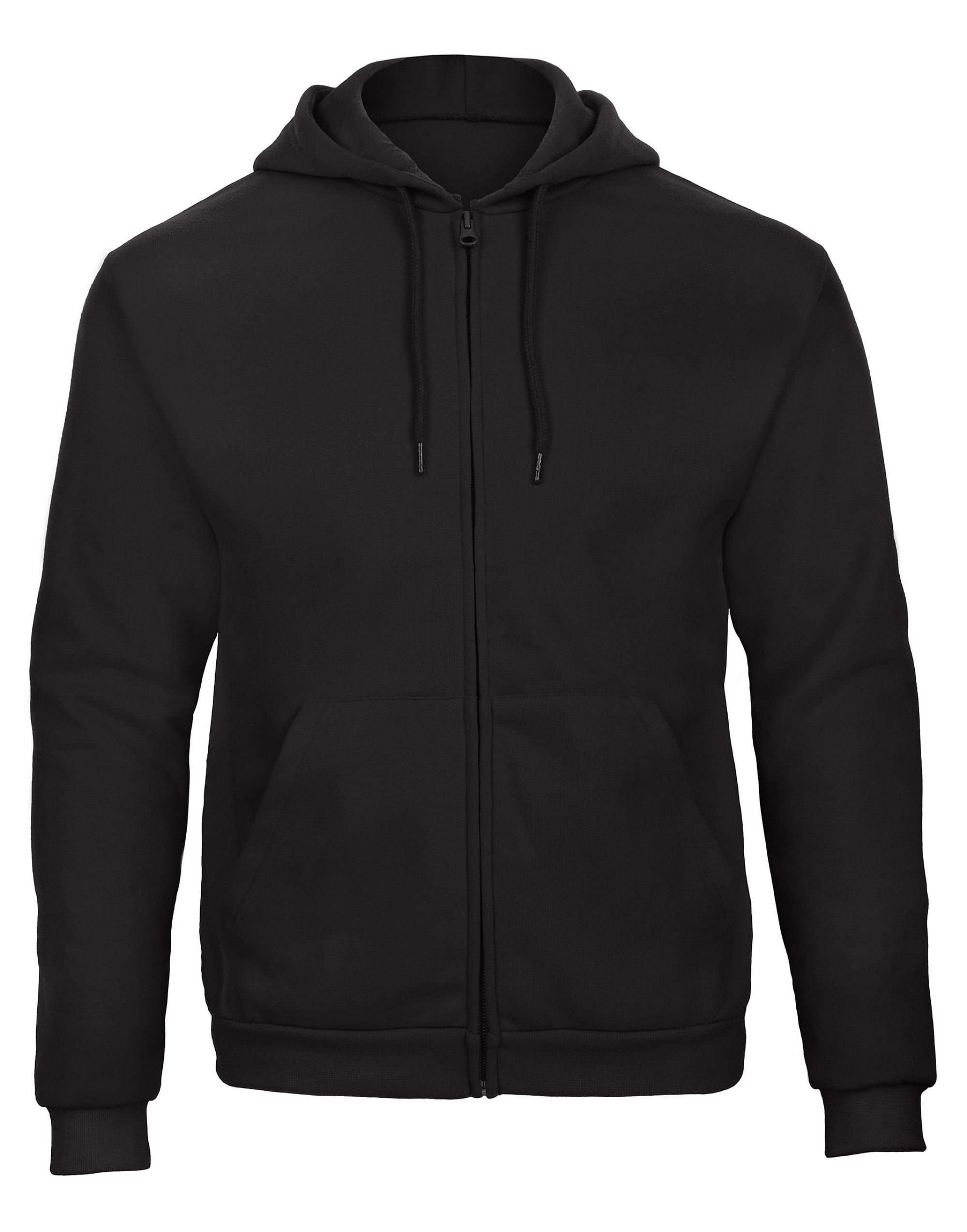 WUI25 Unisex ID.205 50/50 Hooded Full Zip Sweat Black WUI25 Unisex ID.205 50/50 Hooded Full Zip Sweat Black