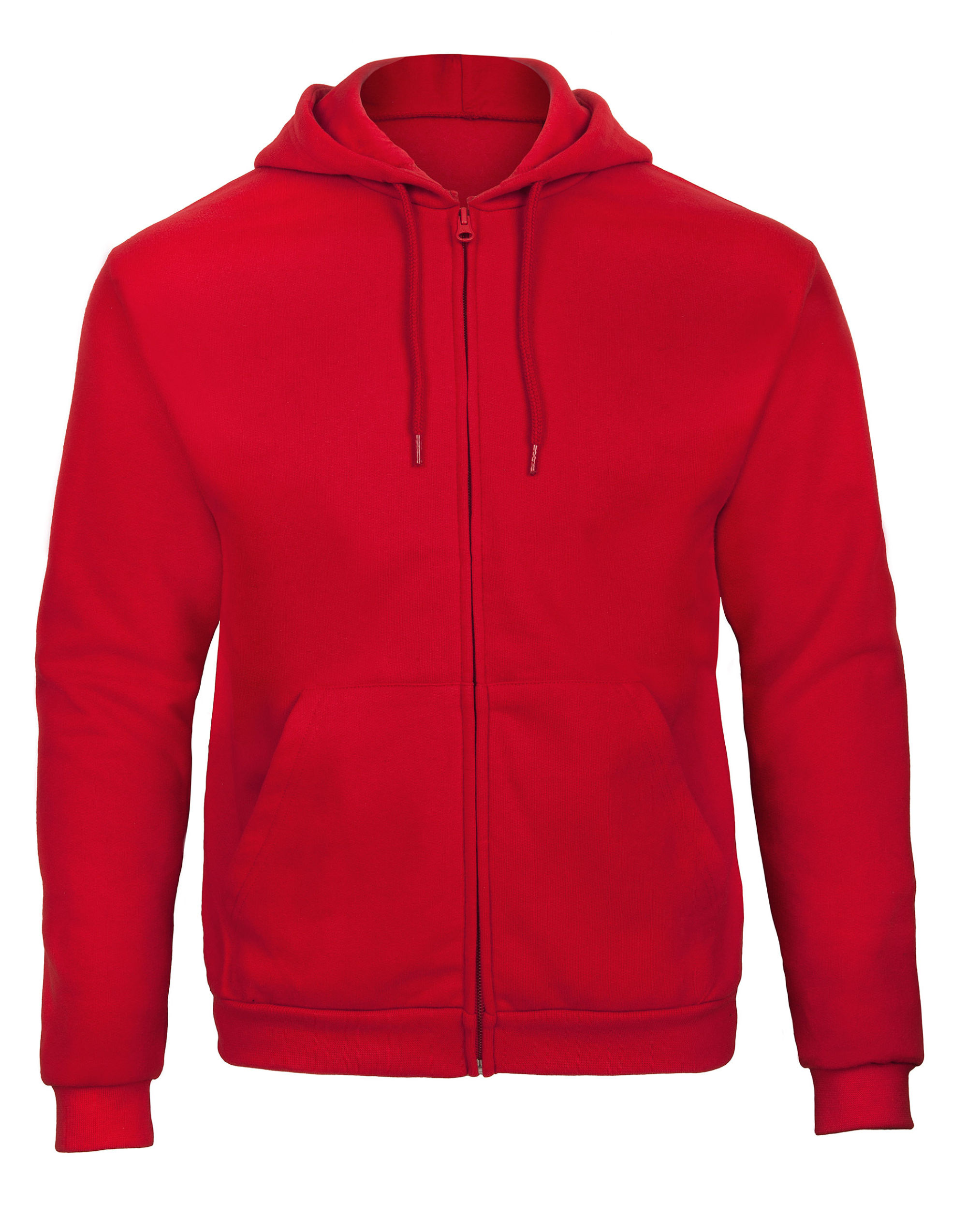 WUI25 Red Unisex ID.205 50/50 Hooded Full Zip Sweat