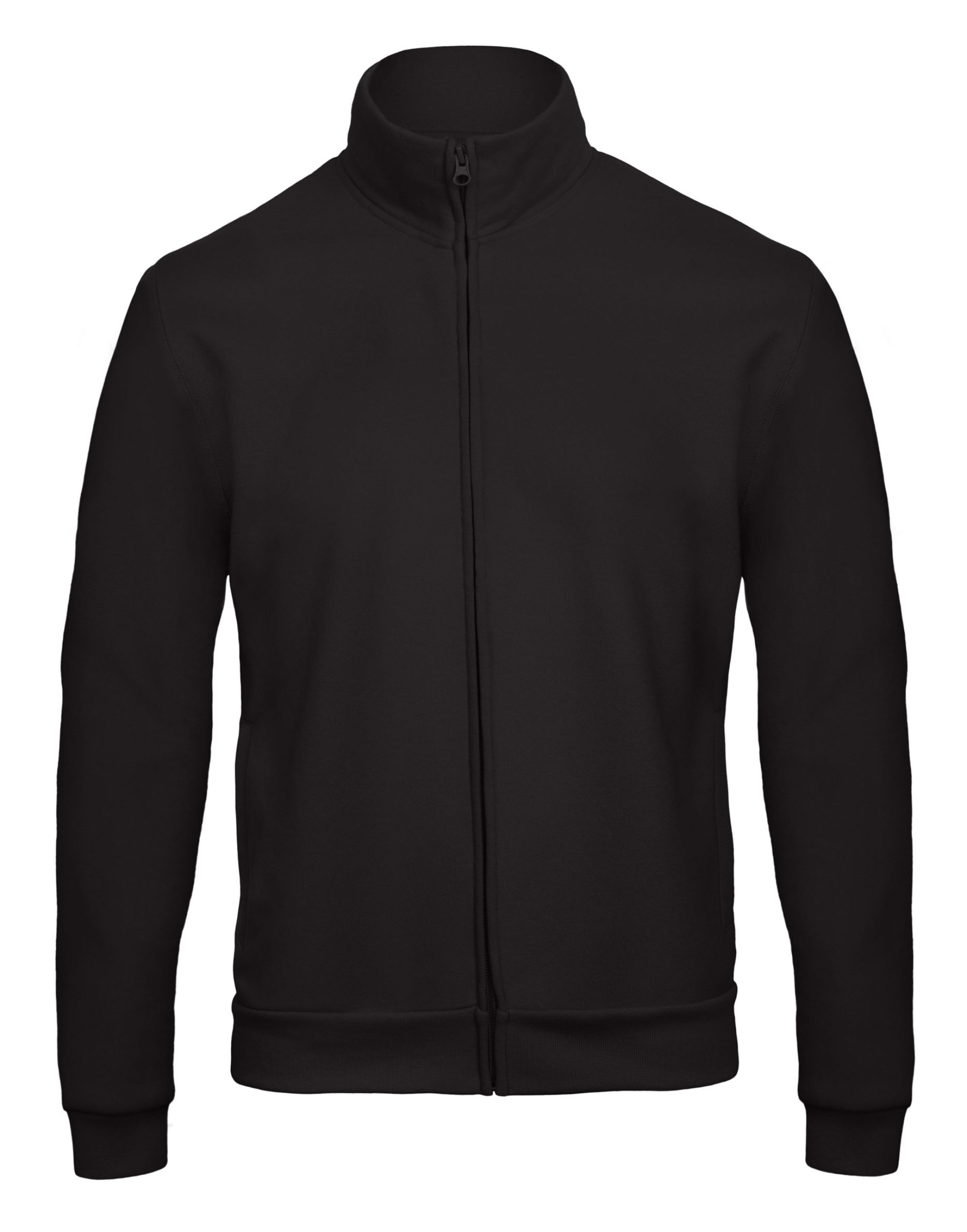 WUI26 Unisex ID.206 50/50 Full Zip Sweat Jacket Black WUI26 Unisex ID.206 50/50 Full Zip Sweat Jacket Black