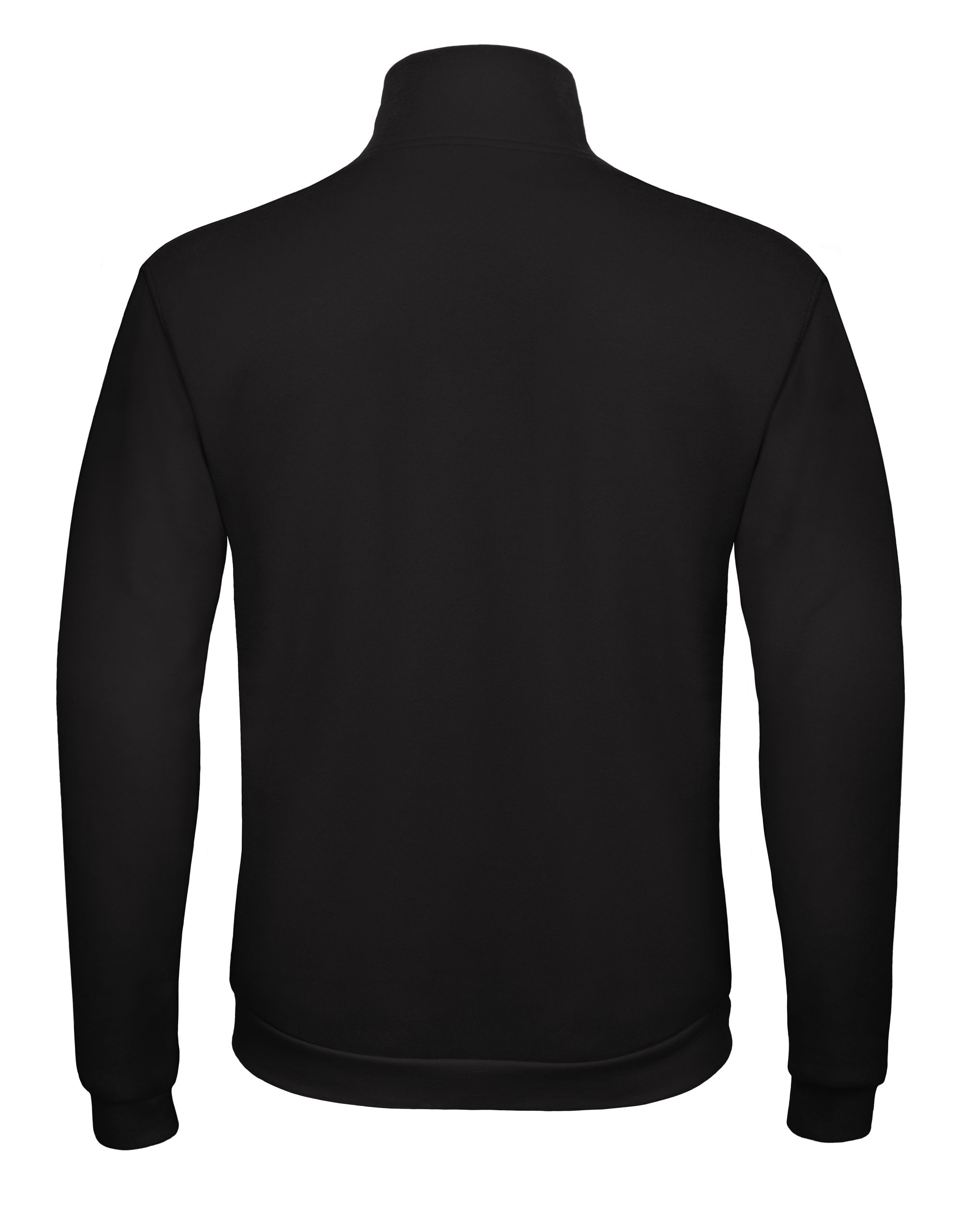 WUI26 Unisex ID.206 50/50 Full Zip Sweat Jacket Black