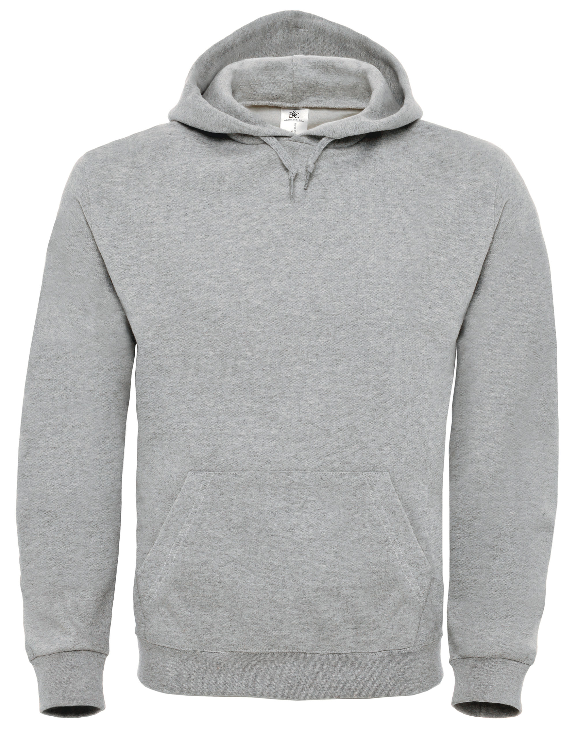 WUI21 ID.003 Cotton Rich Hooded Sweatshirt Heather Grey WUI21 ID.003 Cotton Rich Hooded Sweatshirt Heather Grey