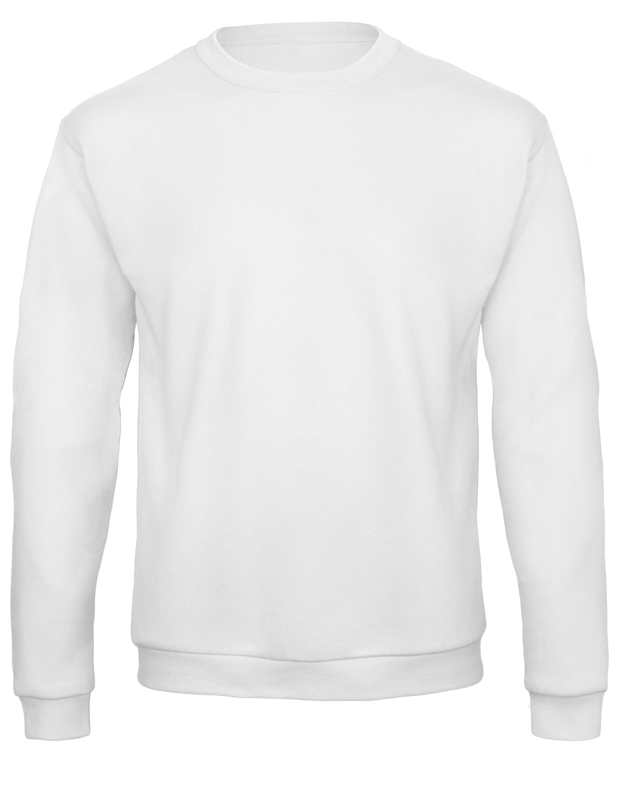 WUI23 Unisex ID.202 50/50 Sweatshirt White WUI23 Unisex ID.202 50/50 Sweatshirt White