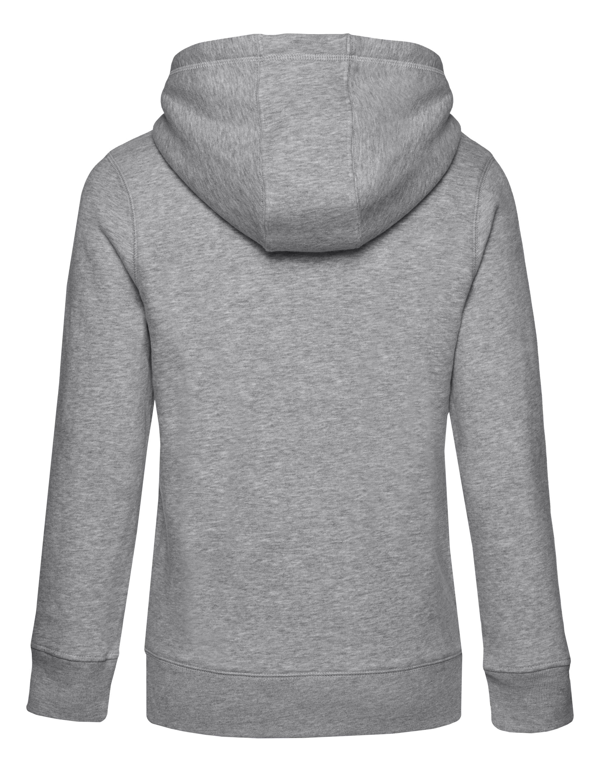 WW03Q Heather Grey QUEEN Zipped Hood_°