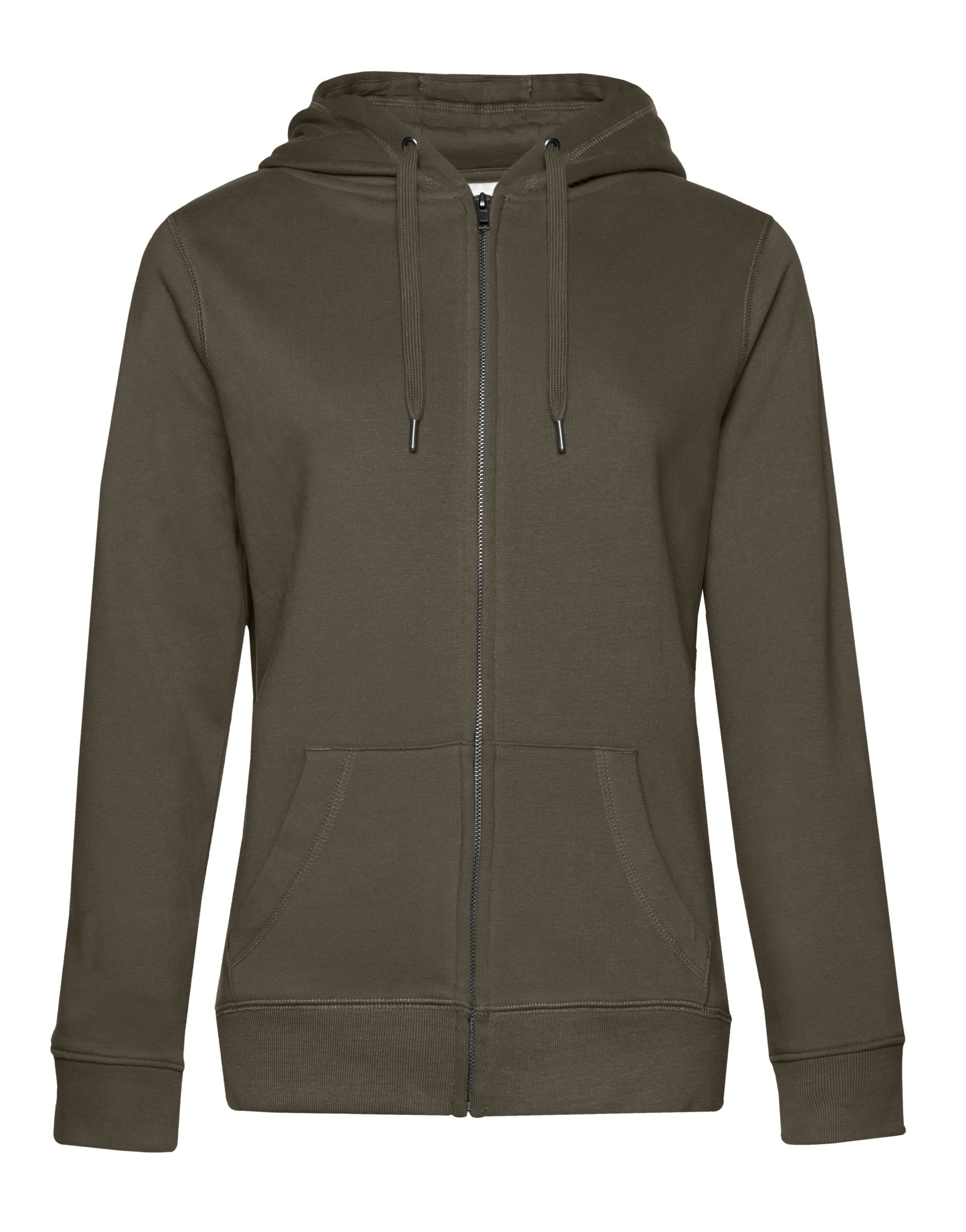 WW03Q Khaki QUEEN Zipped Hood_° WW03Q Khaki QUEEN Zipped Hood_°