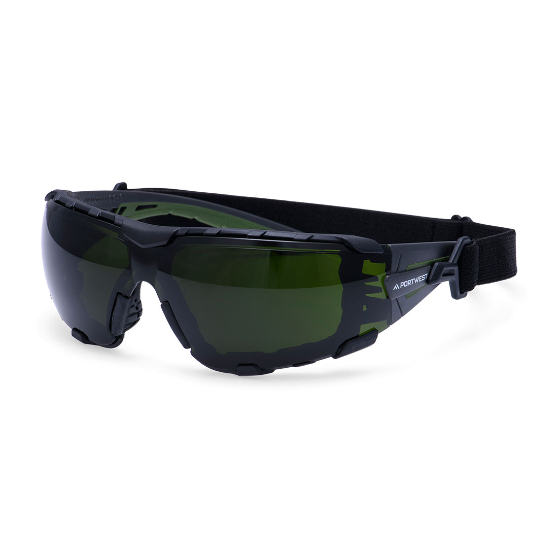PS28 Tech Look Pro KN Safety Glasses Bottle Green