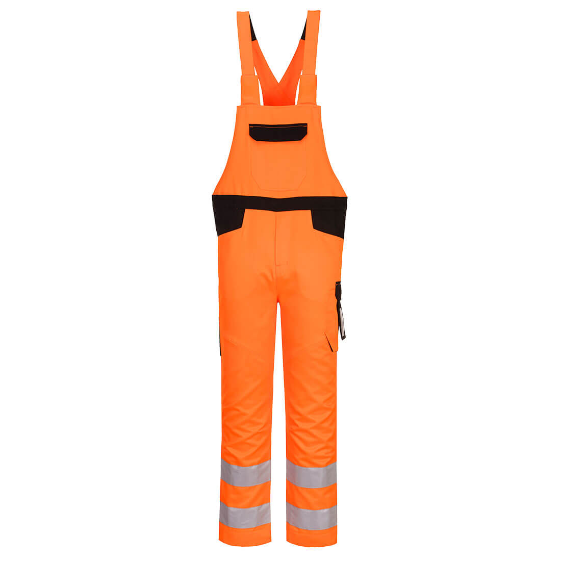 PW244 PW2 Hi-Vis Bib and Brace Orange/Black PW244 PW2 Hi-Vis Bib and Brace Orange/Black