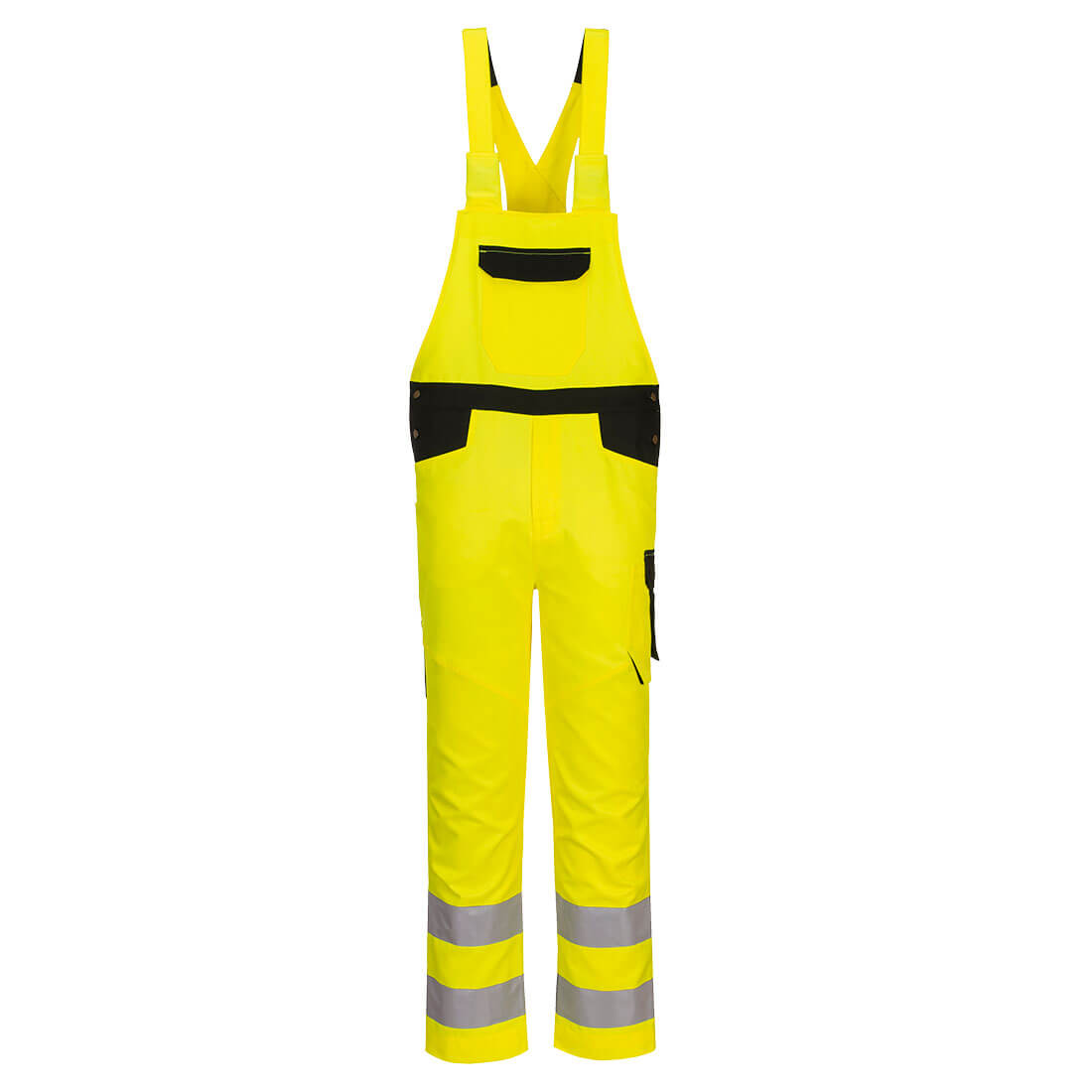 PW244 PW2 Hi-Vis Bib and Brace Yellow/Black