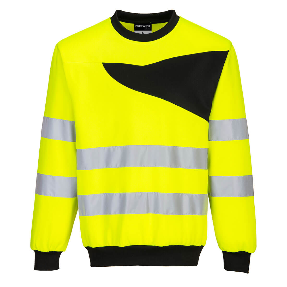 PW277 PW2 Hi-Vis Sweatshirt Yellow/Black