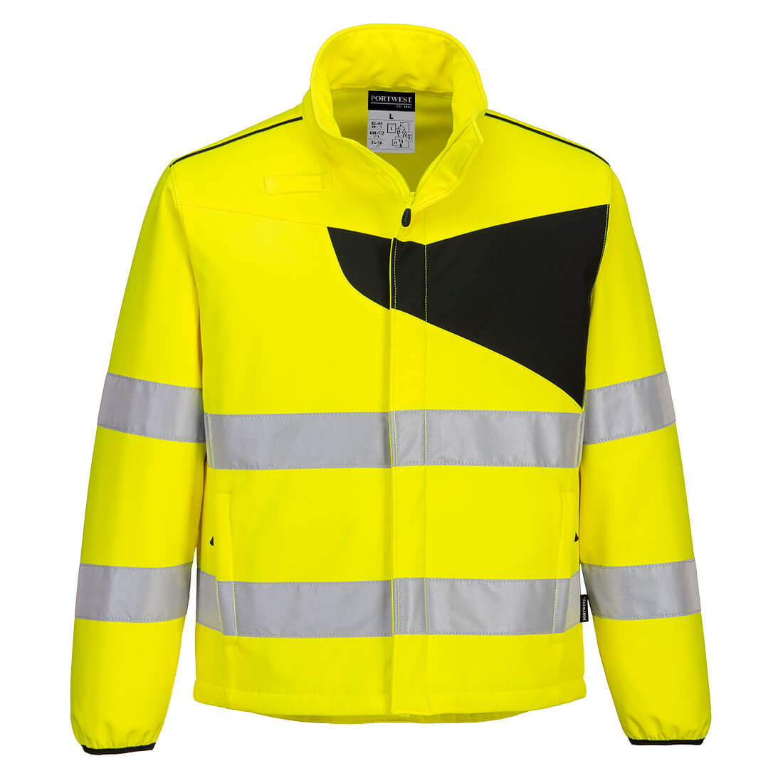 PW275 PW2 Hi-Vis Softshell (2L) Yellow/Black