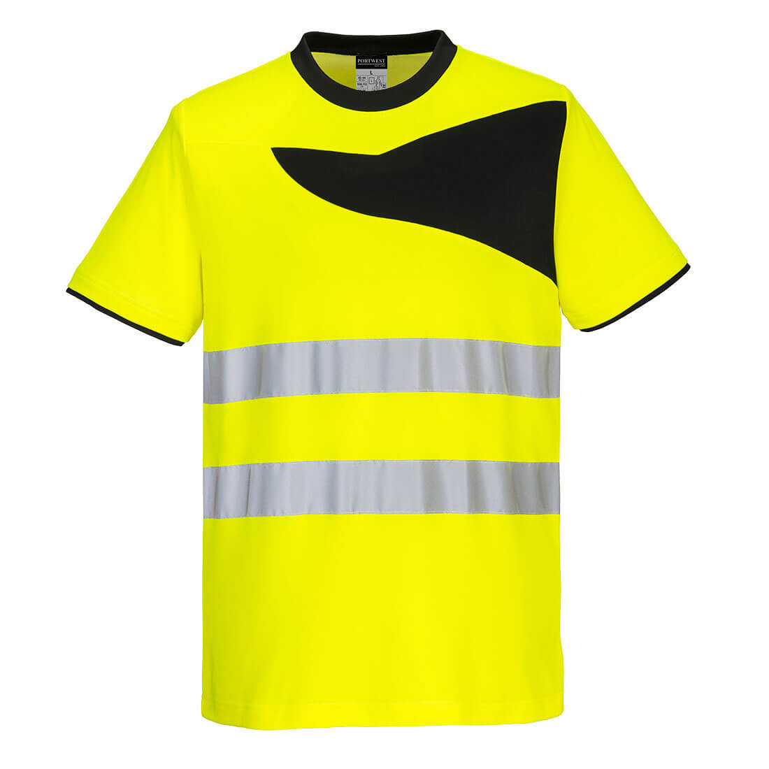 PW213 PW2 Hi-Vis Cotton Comfort T-Shirt S/S Yellow/Black PW213 PW2 Hi-Vis Cotton Comfort T-Shirt S/S Yellow/Black