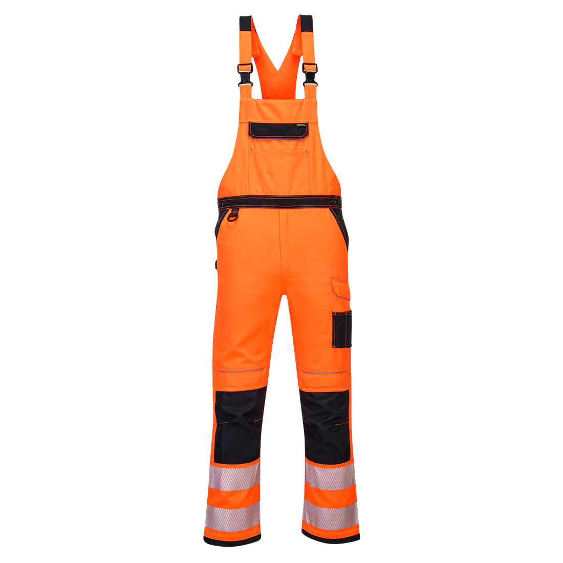 PW344 PW3 Hi-Vis Bib and Brace Orange/Black PW344 PW3 Hi-Vis Bib and Brace Orange/Black