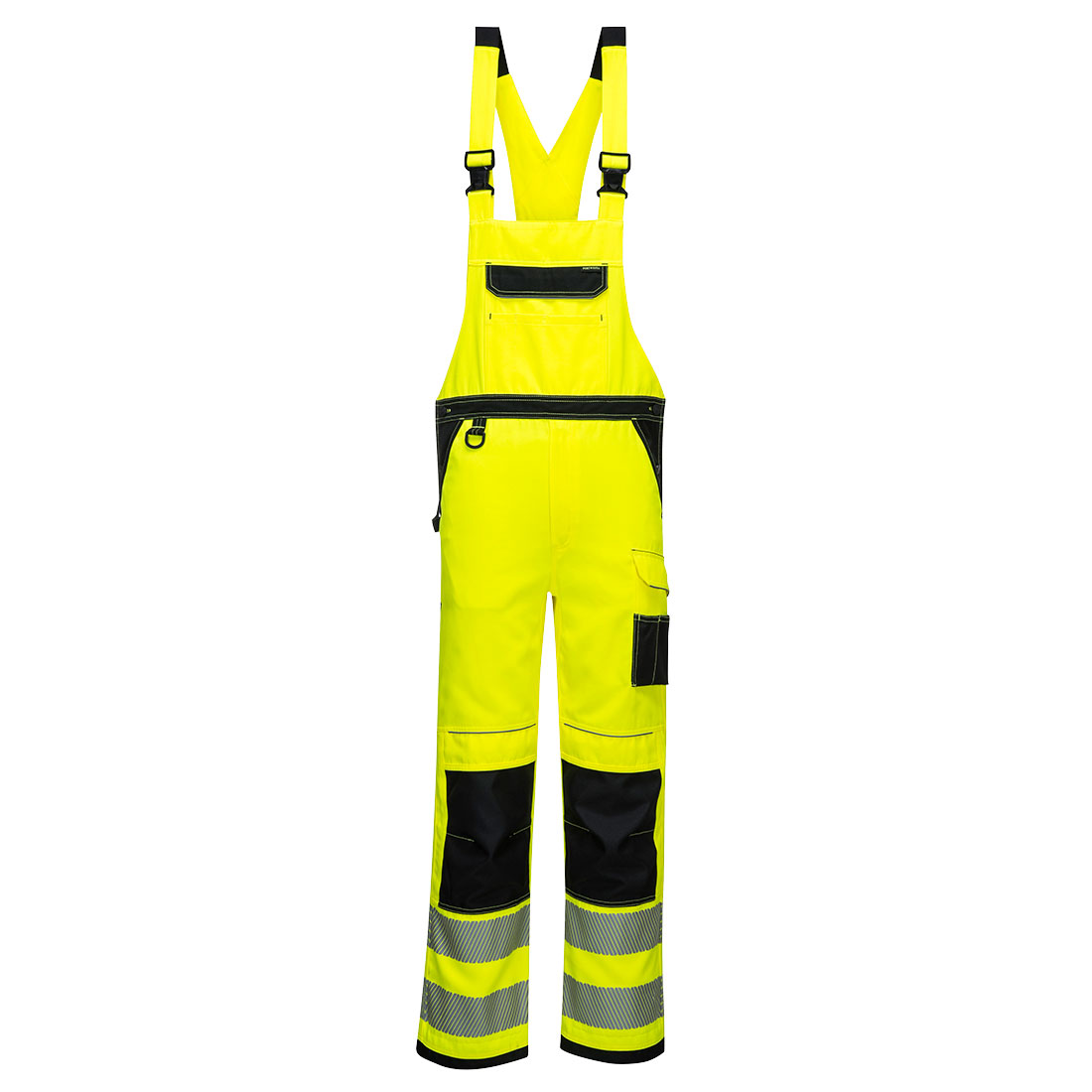 PW344 PW3 Hi-Vis Bib and Brace Yellow/Black PW344 PW3 Hi-Vis Bib and Brace Yellow/Black