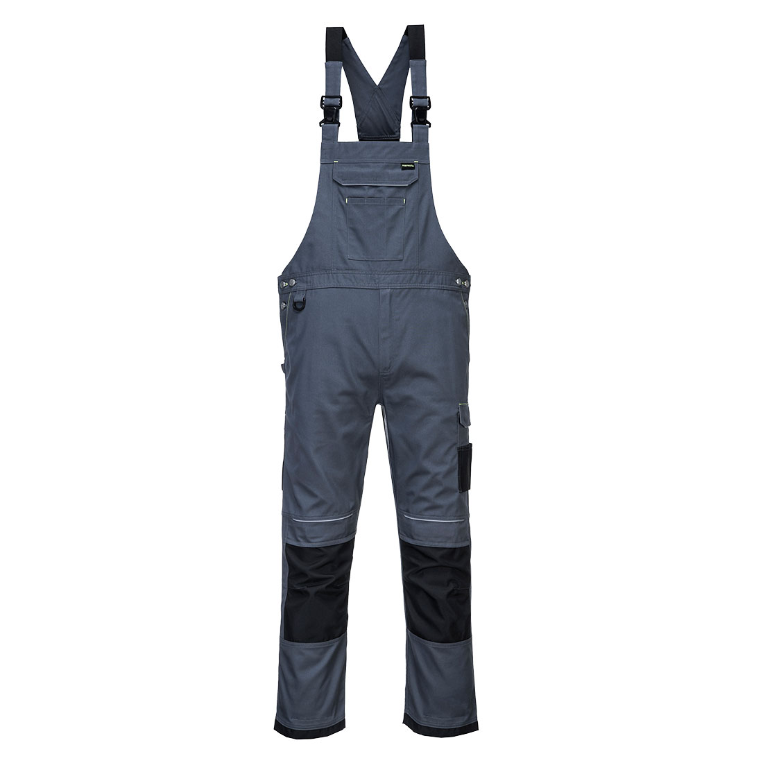 PW346 PW3 Work Bib and Brace Zoom Grey/Black