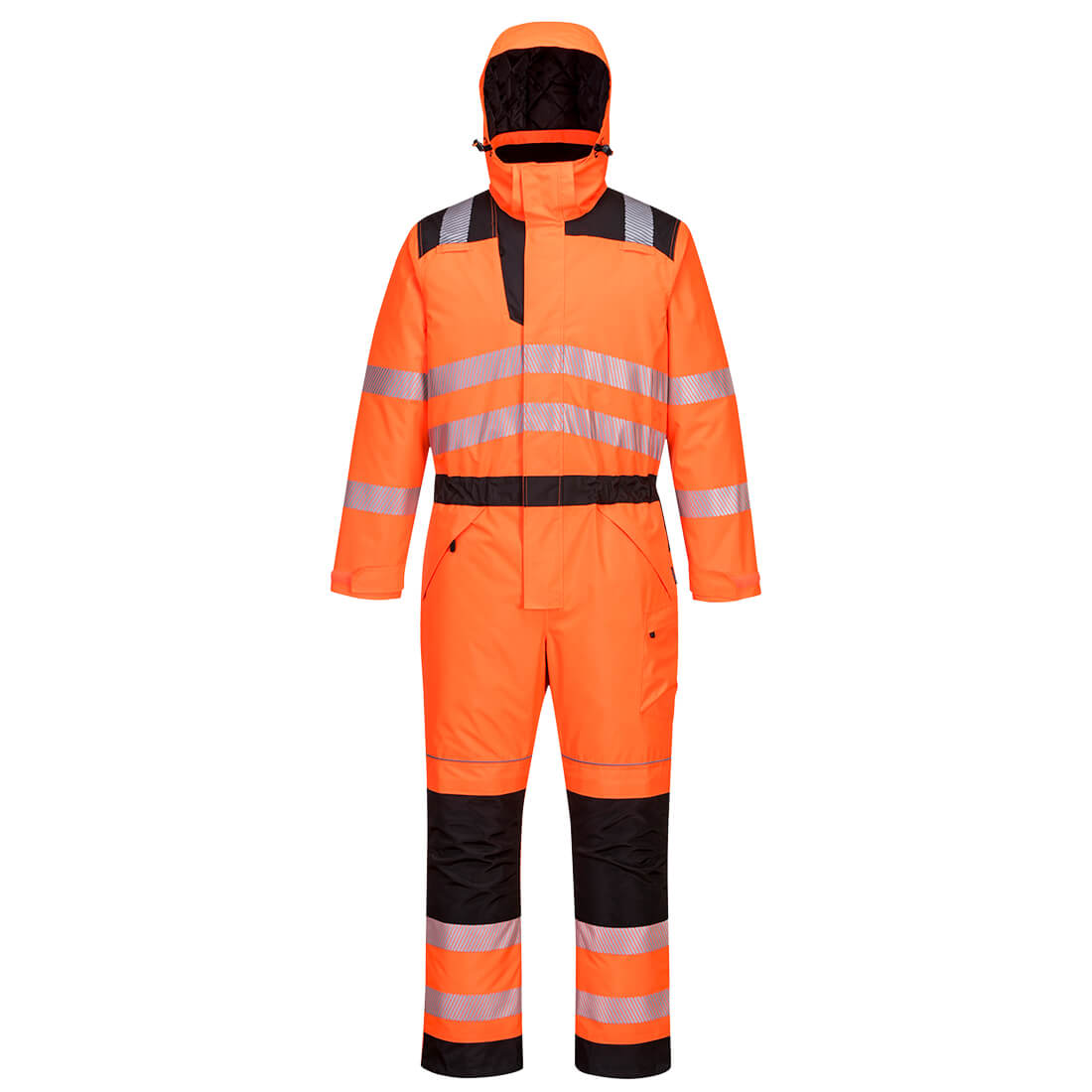 PW352 PW3 Hi-Vis Winter Coverall Orange/Black PW352 PW3 Hi-Vis Winter Coverall Orange/Black
