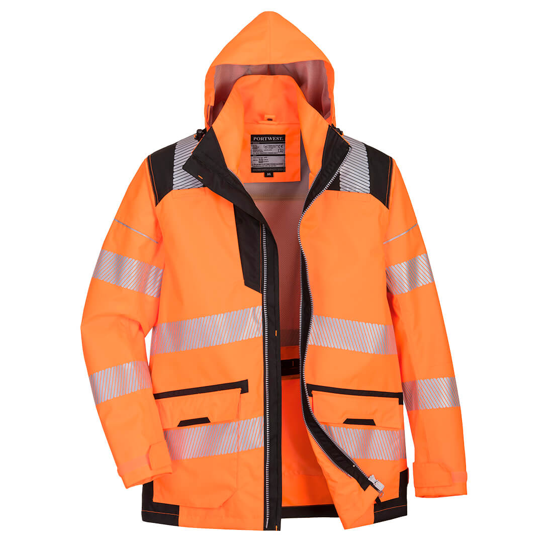 PW367 PW3 Hi-Vis Breathable 5-in-1 Jacket Orange/Black PW367 PW3 Hi-Vis Breathable 5-in-1 Jacket Orange/Black