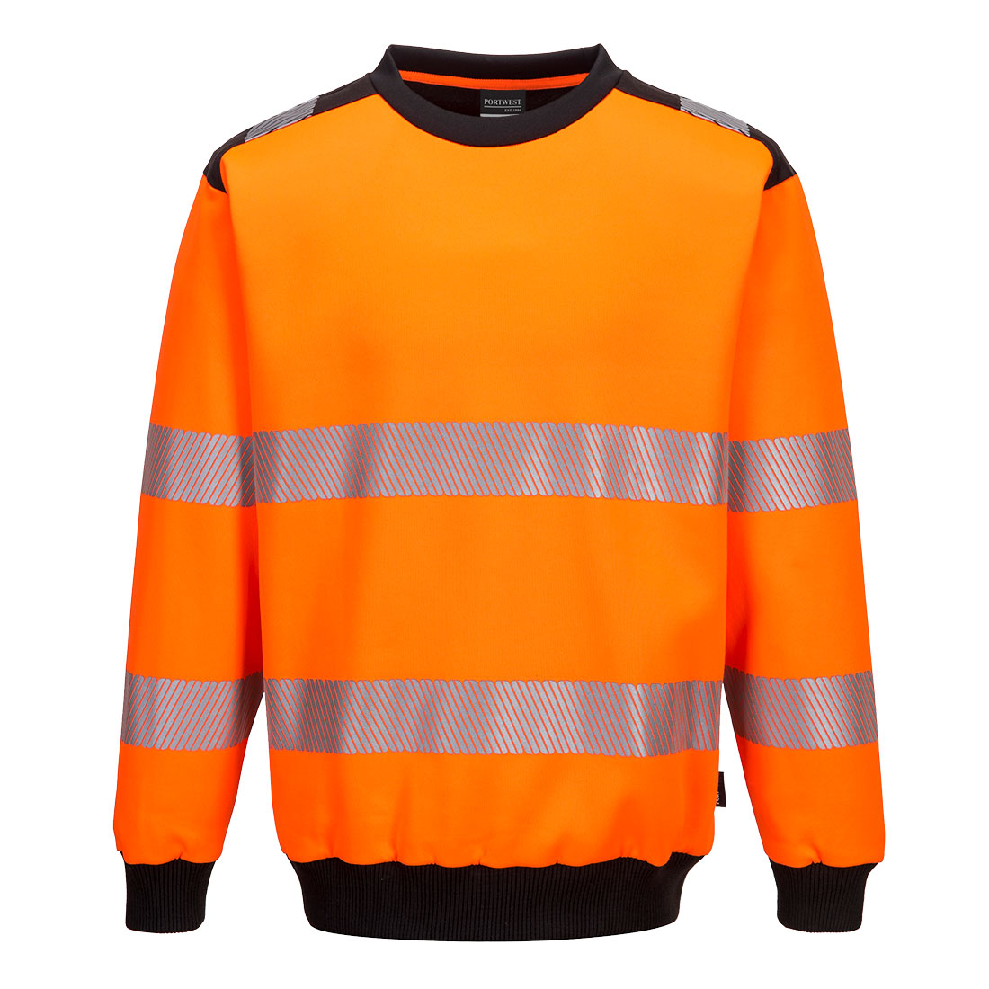 PW379 PW3 Hi-Vis Sweatshirt Orange/Black PW379 PW3 Hi-Vis Sweatshirt Orange/Black