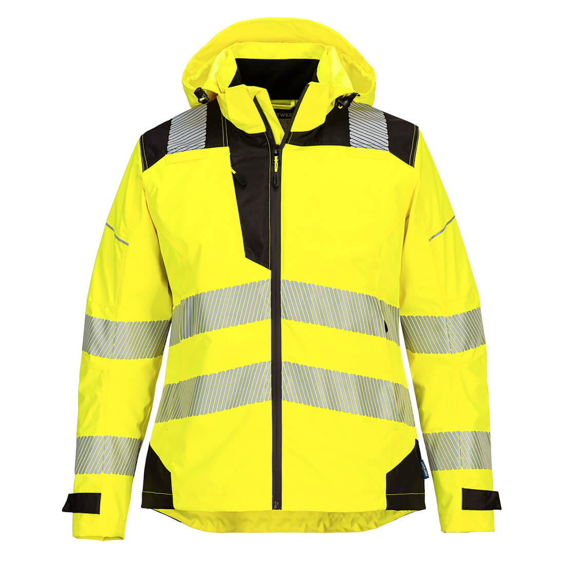 PW389 PW3 Hi-Vis Women’s Rain Jacket Yellow/Black