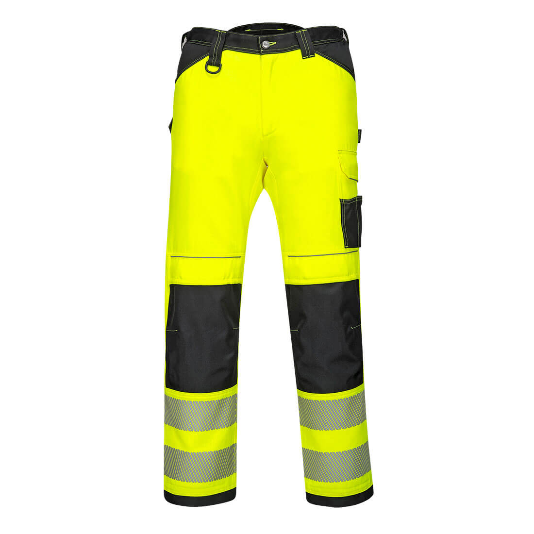 PW303 PW3 Hi-Vis Lightweight Stretch Work Trousers Yellow/Black