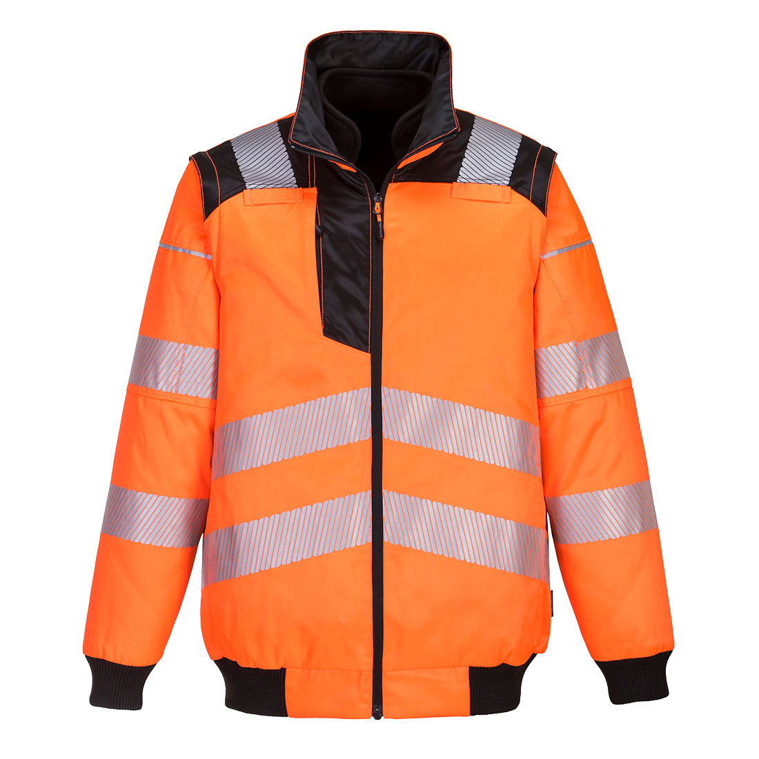 PW302 PW3 Hi-Vis 3-in-1 Pilot Jacket Orange/Black