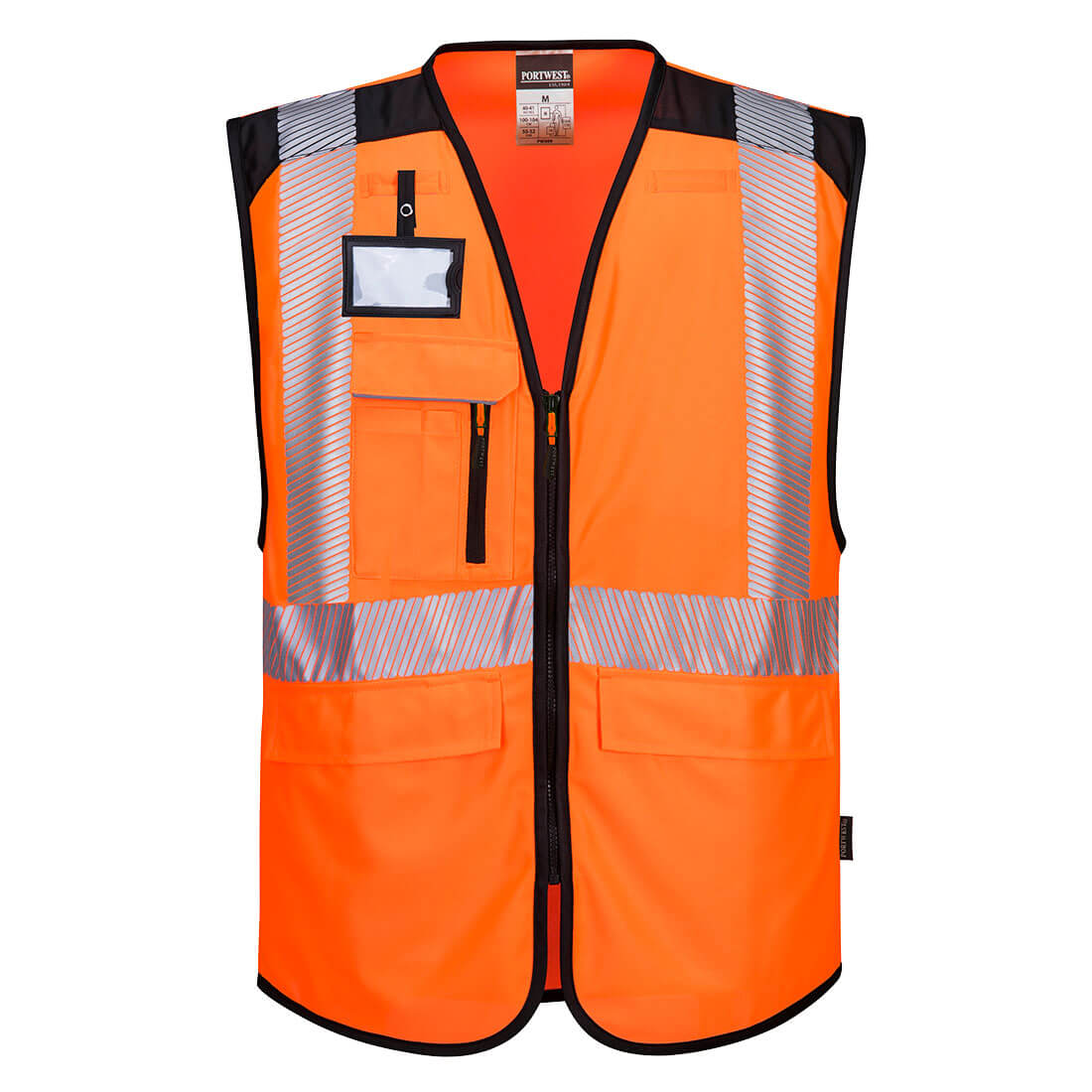 PW309 PW3 Hi-Vis Executive Vest Orange/Black