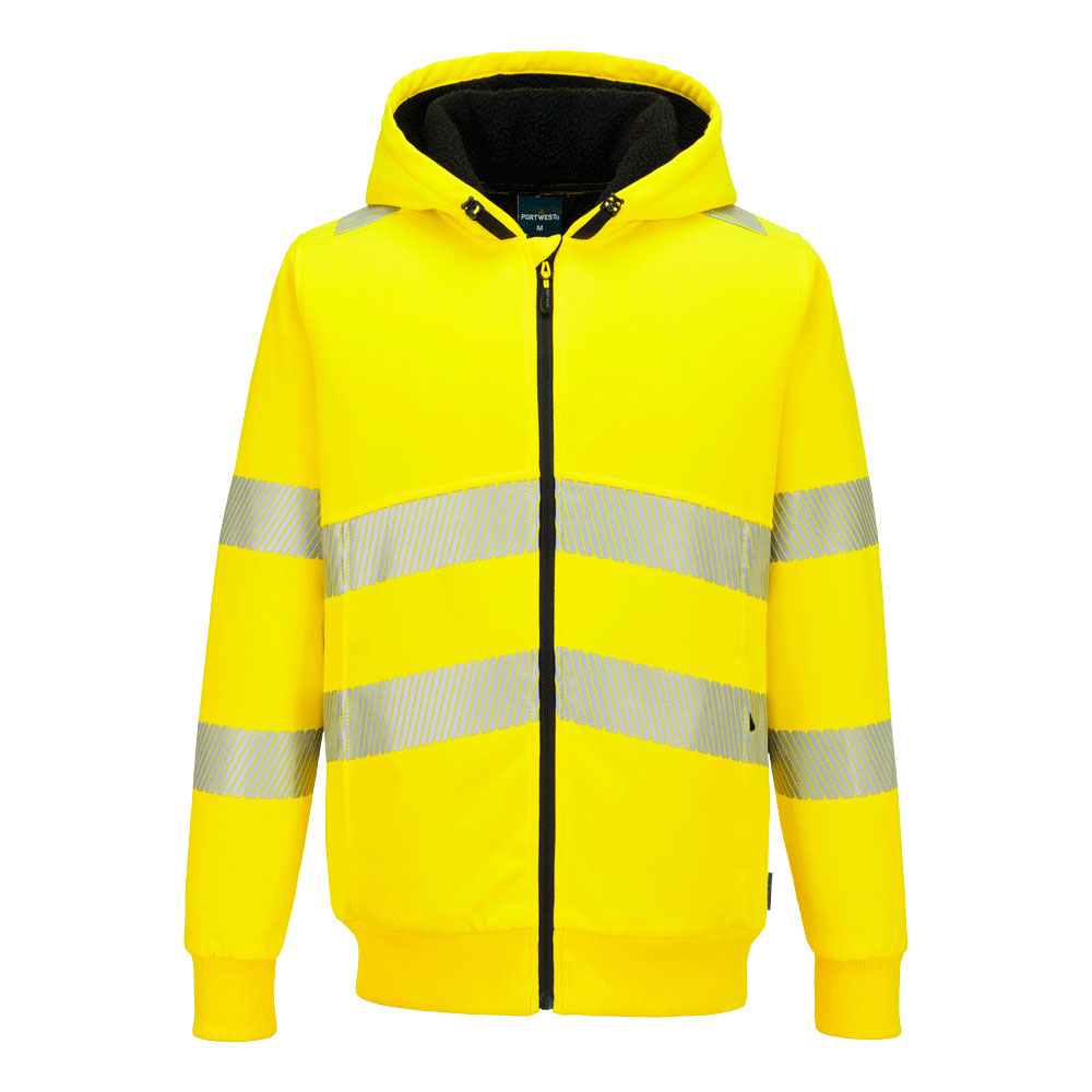 PW321 PW321 Hi-Vis Zipped Winter Hoodie Yellow PW321 PW321 Hi-Vis Zipped Winter Hoodie Yellow