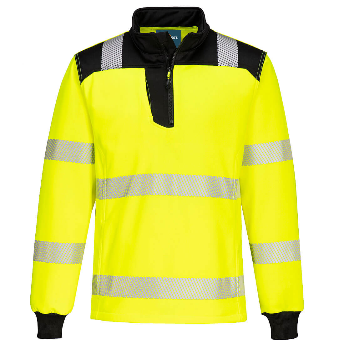 PW326 PW3 Hi-Vis 1/4 Zip Sweatshirt Yellow/Black PW326 PW3 Hi-Vis 1/4 Zip Sweatshirt Yellow/Black