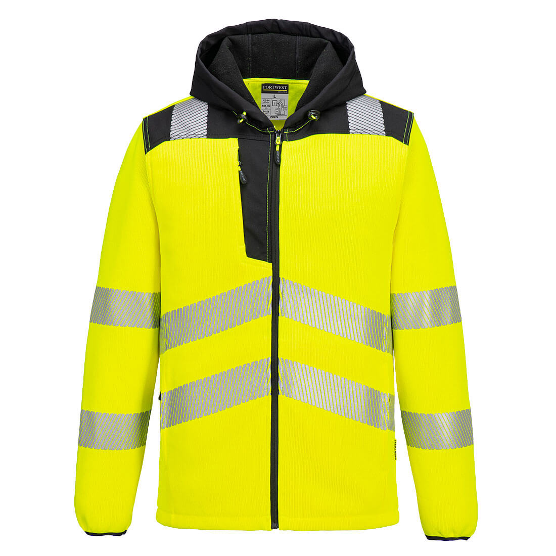 PW335 PW3 Hi-Vis Technical Fleece Yellow/Black PW335 PW3 Hi-Vis Technical Fleece Yellow/Black