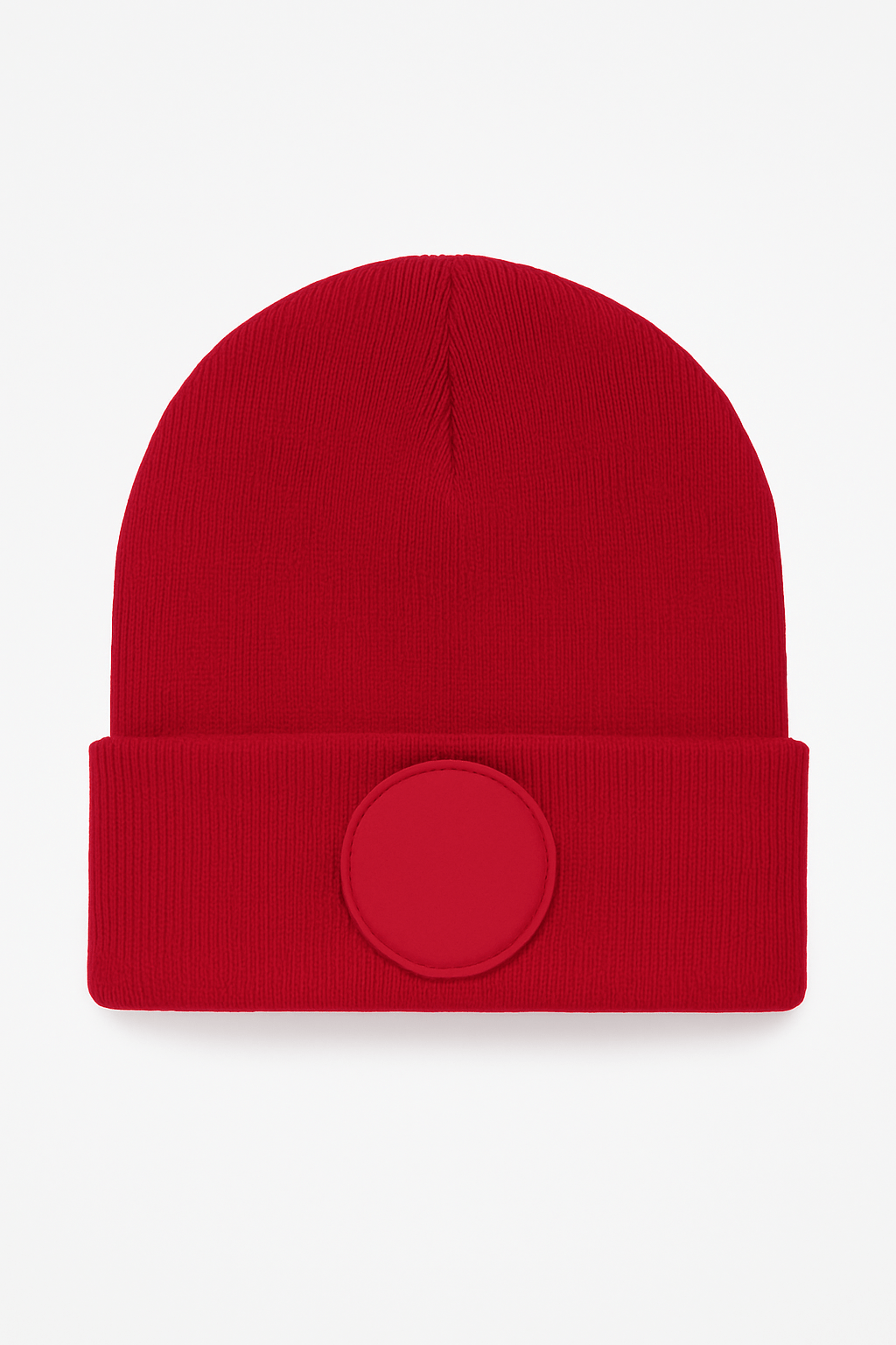 UC412 Red Circular Patch Beanie