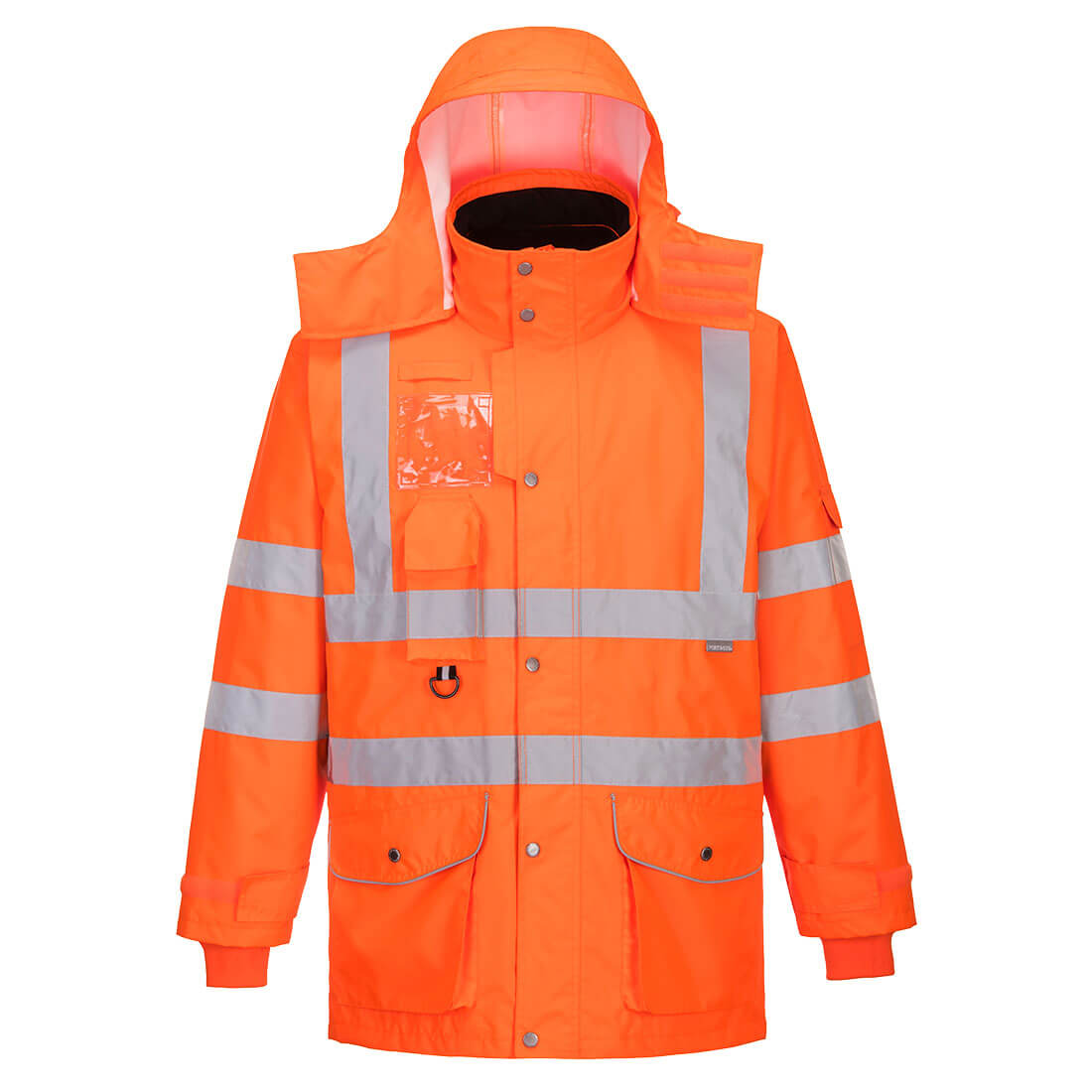 RT27 Hi-Vis Breathable 7-in-1 Traffic Jacket Orange