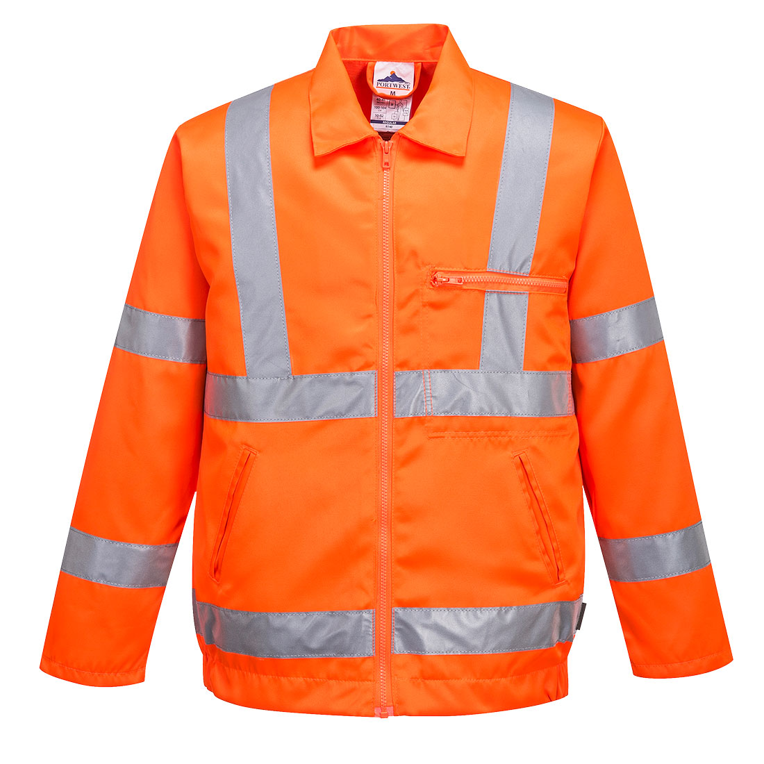 RT40 Hi-Vis Polycotton Bomber Jacket Orange