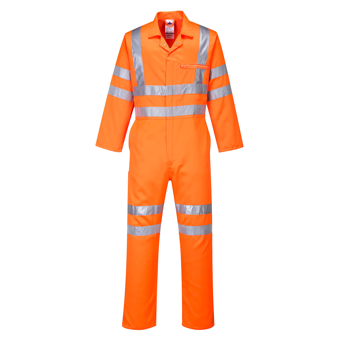 RT42 Hi-Vis Polycotton Service Coverall Orange Tall RT42 Hi-Vis Polycotton Service Coverall Orange Tall