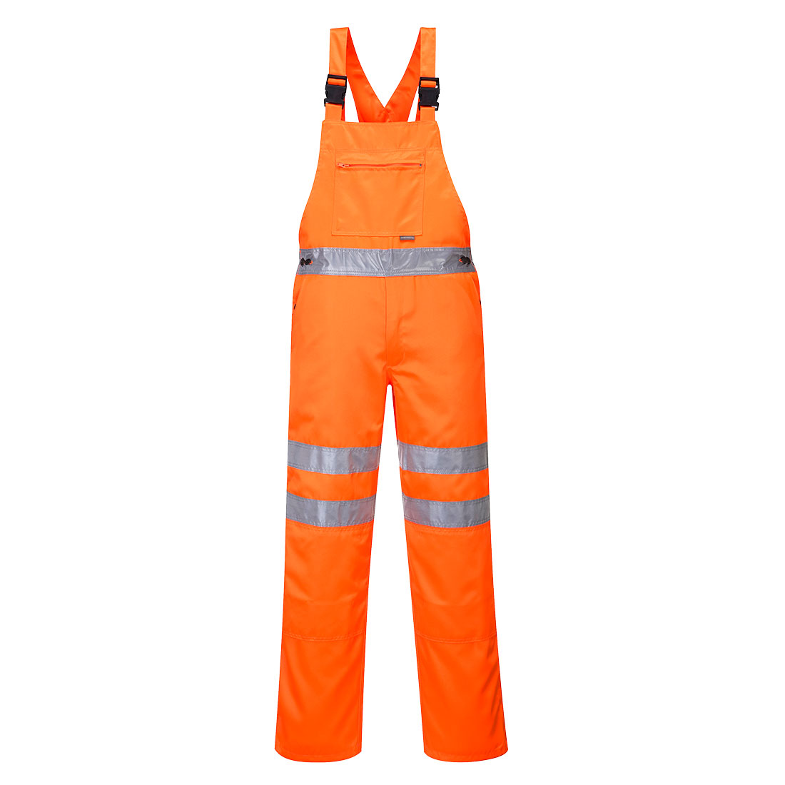 RT43 Hi-Vis Polycotton Service Bib and Brace Orange RT43 Hi-Vis Polycotton Service Bib and Brace Orange