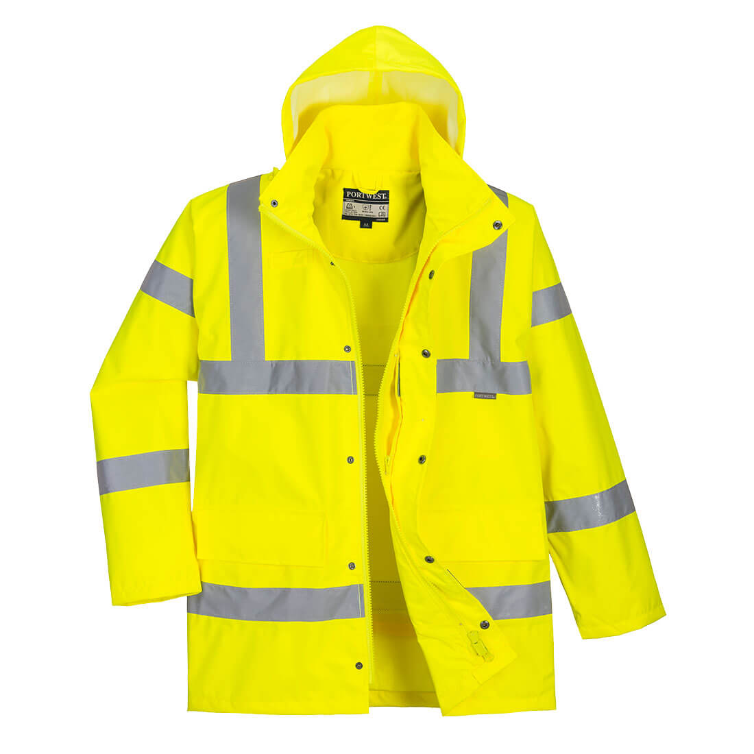 RT60 Hi-Vis Breathable Rain Traffic Jacket Yellow RT60 Hi-Vis Breathable Rain Traffic Jacket Yellow