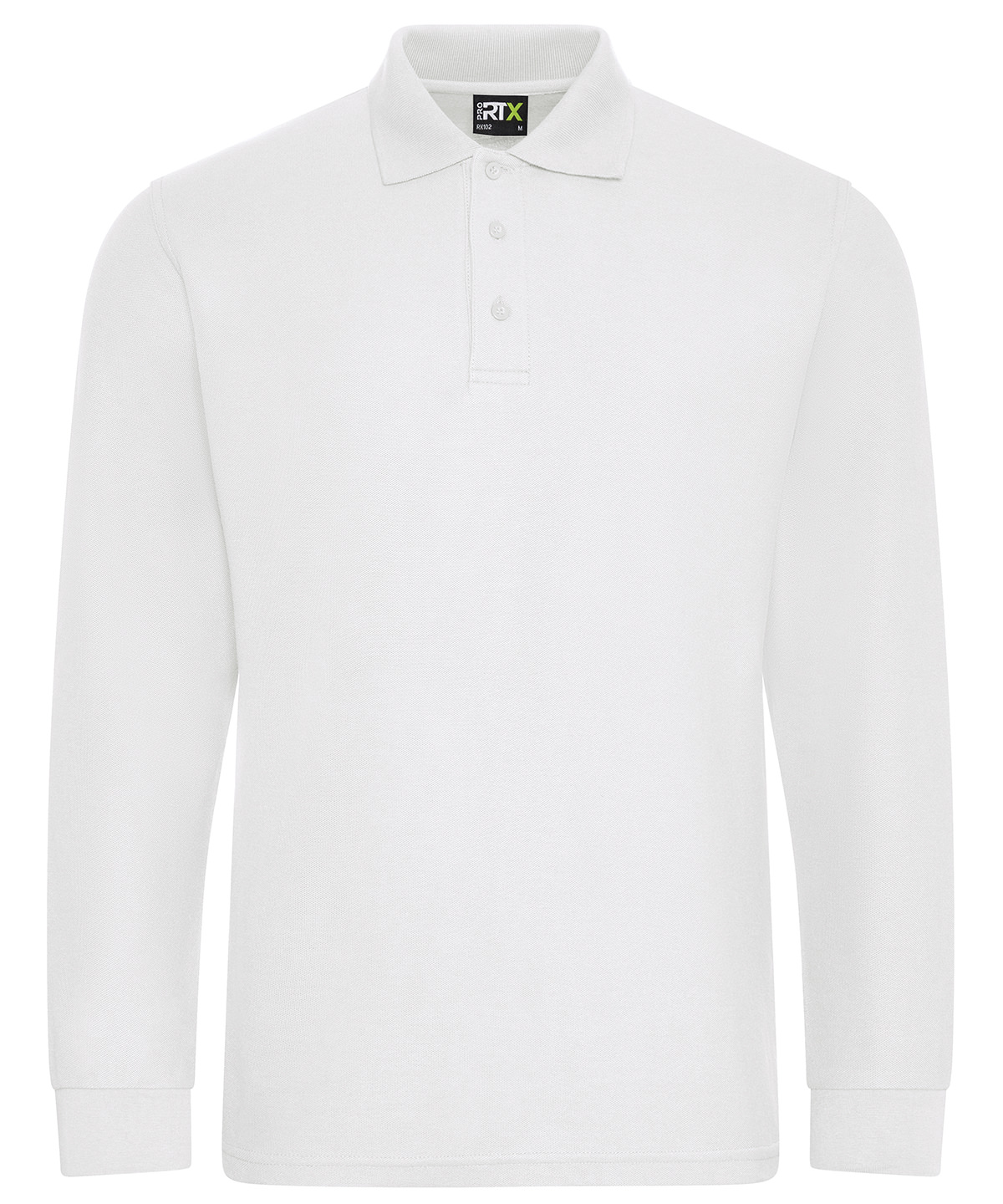 RX102 Pro long sleeve polo White